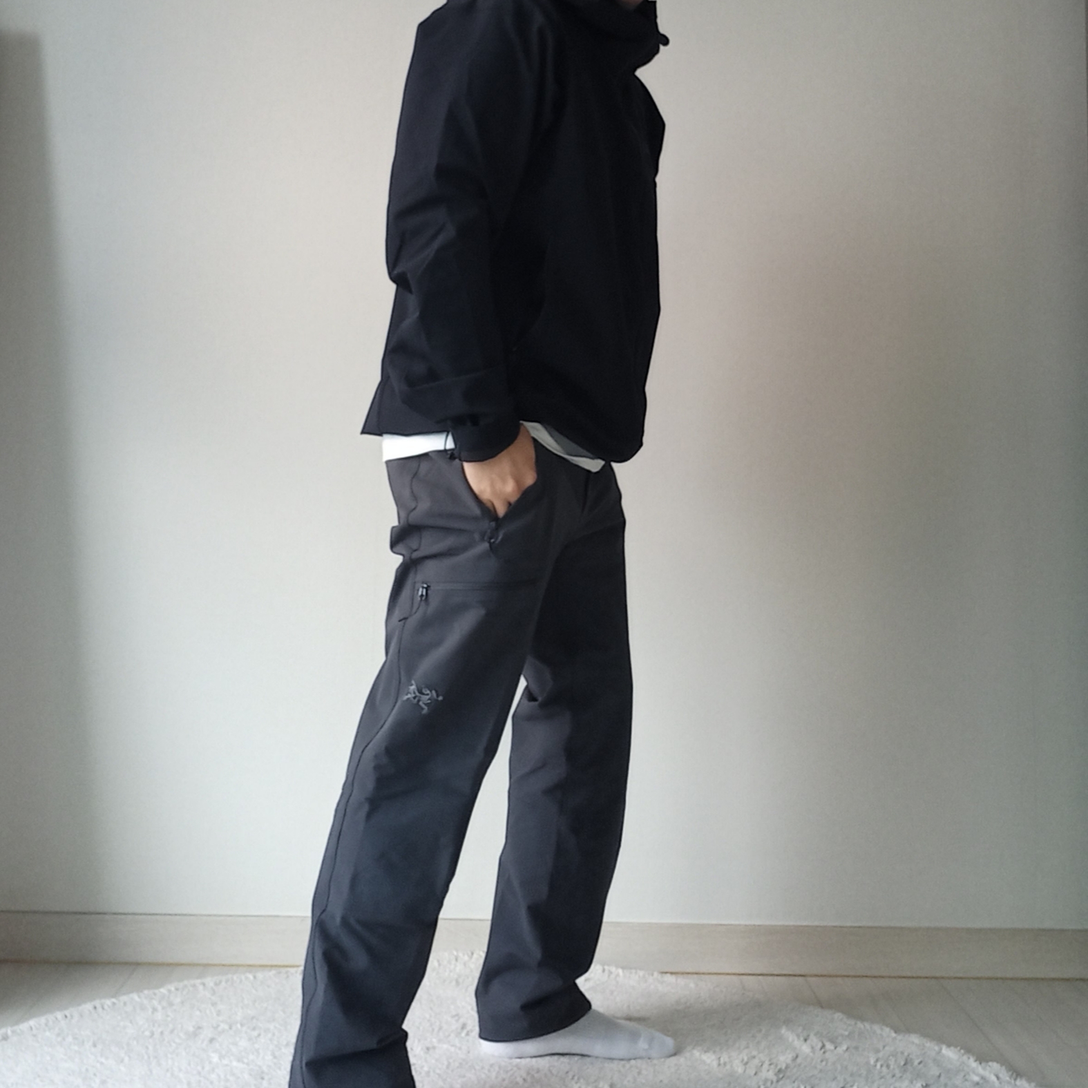 Arc'teryx Gamma AR Pants Graphite, Arc'teryx Arc'word Logo SS T-Shirt White Light ์ฐฉ์ฉ ์คํ์ผ - 10