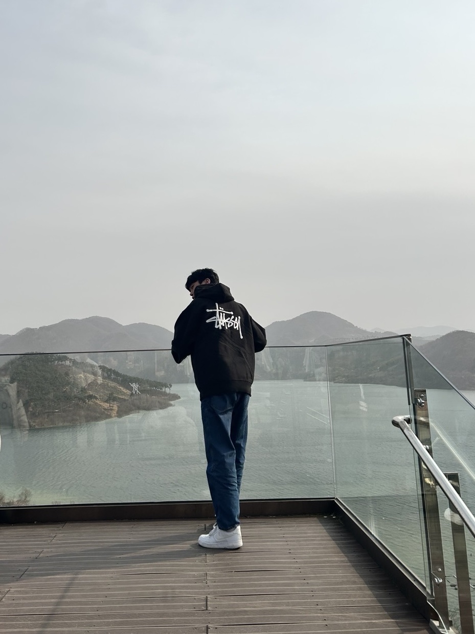 Stussy Basic Stussy Hoodie Black 착용 스타일 - 3