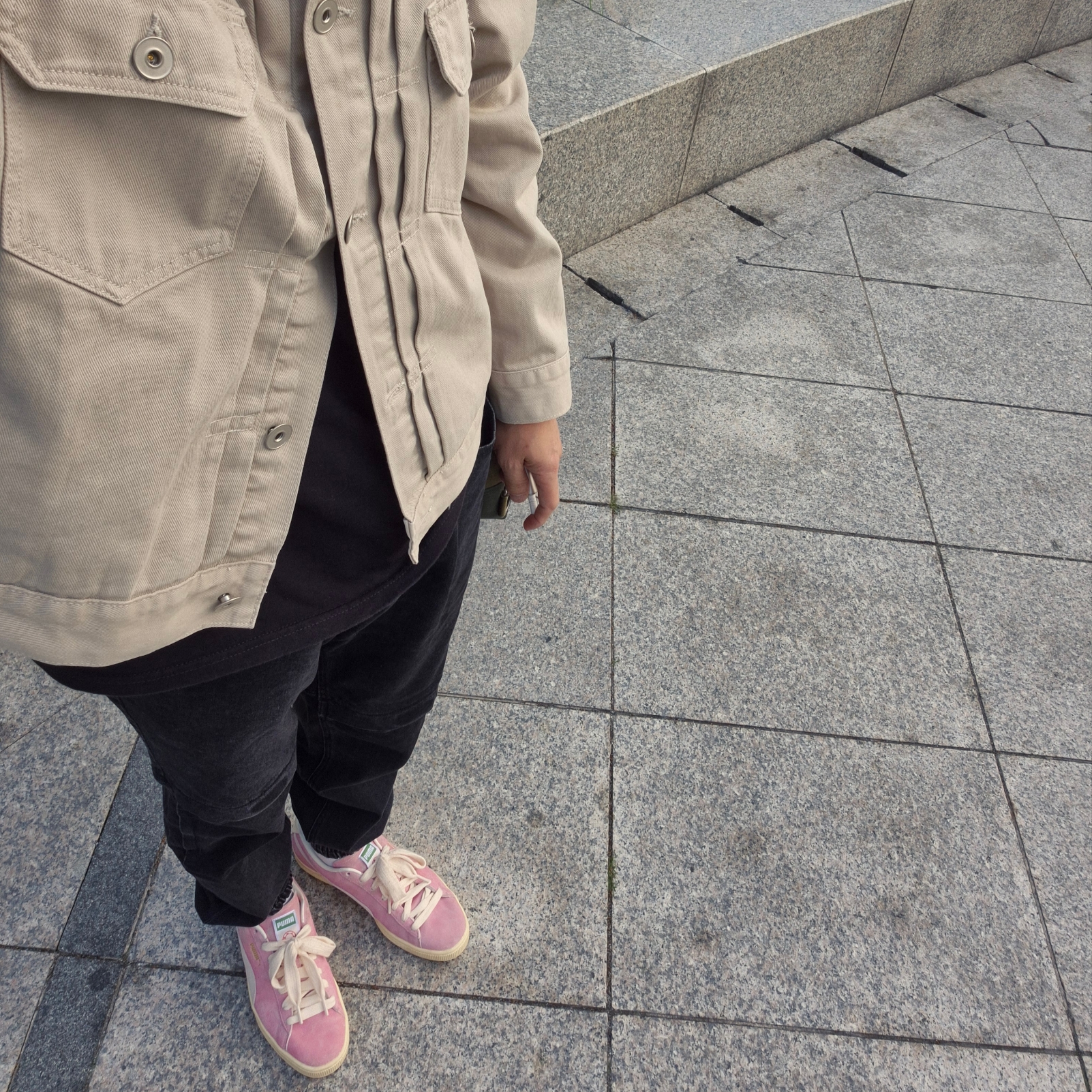 Puma x Rhuigi Suede B-boy American Beauty 착용 스타일 - 1