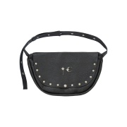 Thug Club Full Leather Dragon Messenger Bag Black - 24FW