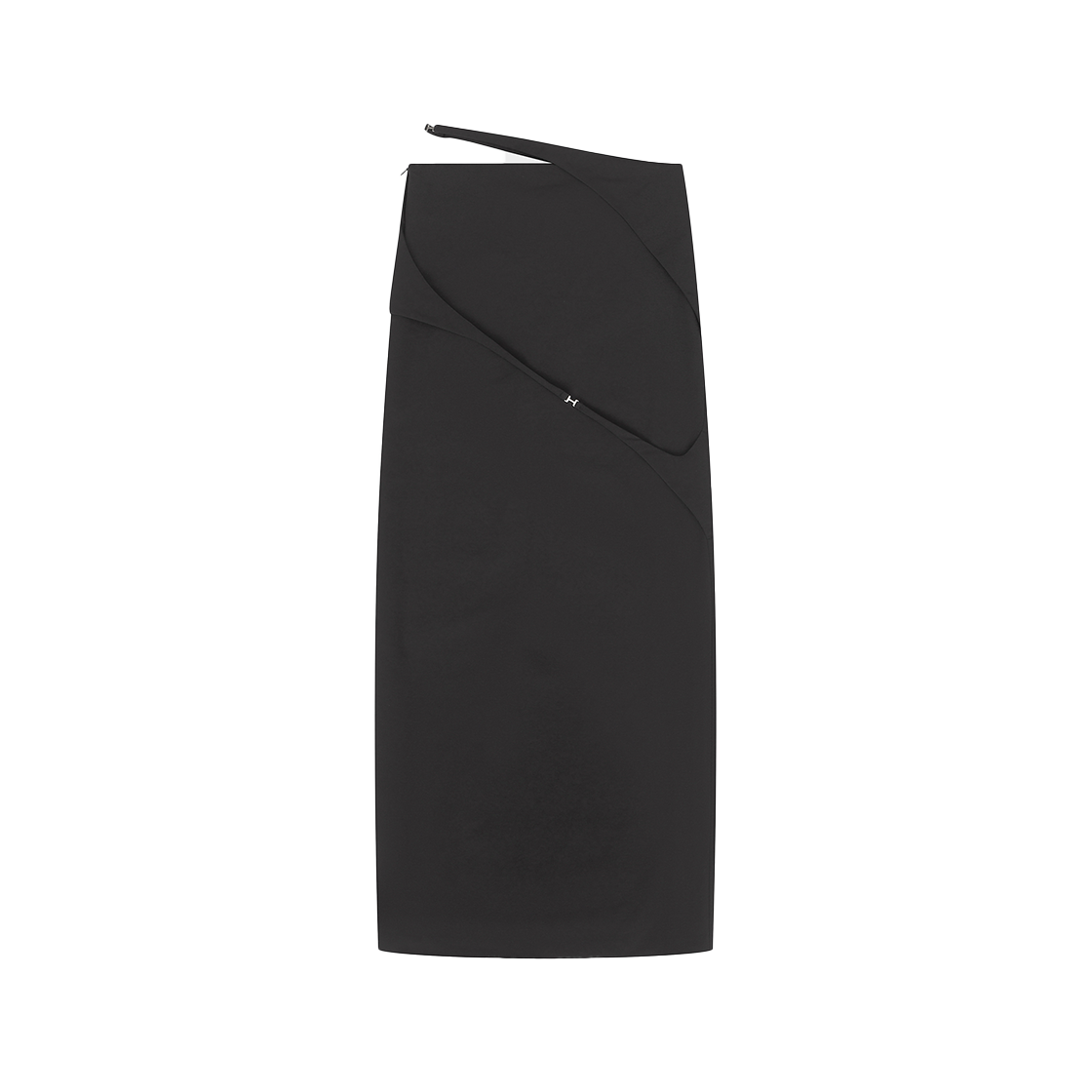 엘리엇 에밀 우먼 스트랩 테크니컬 스커트 블랙 - 24FW(Heliot Emil Women Strap Technical Skirt Black - 24FW)