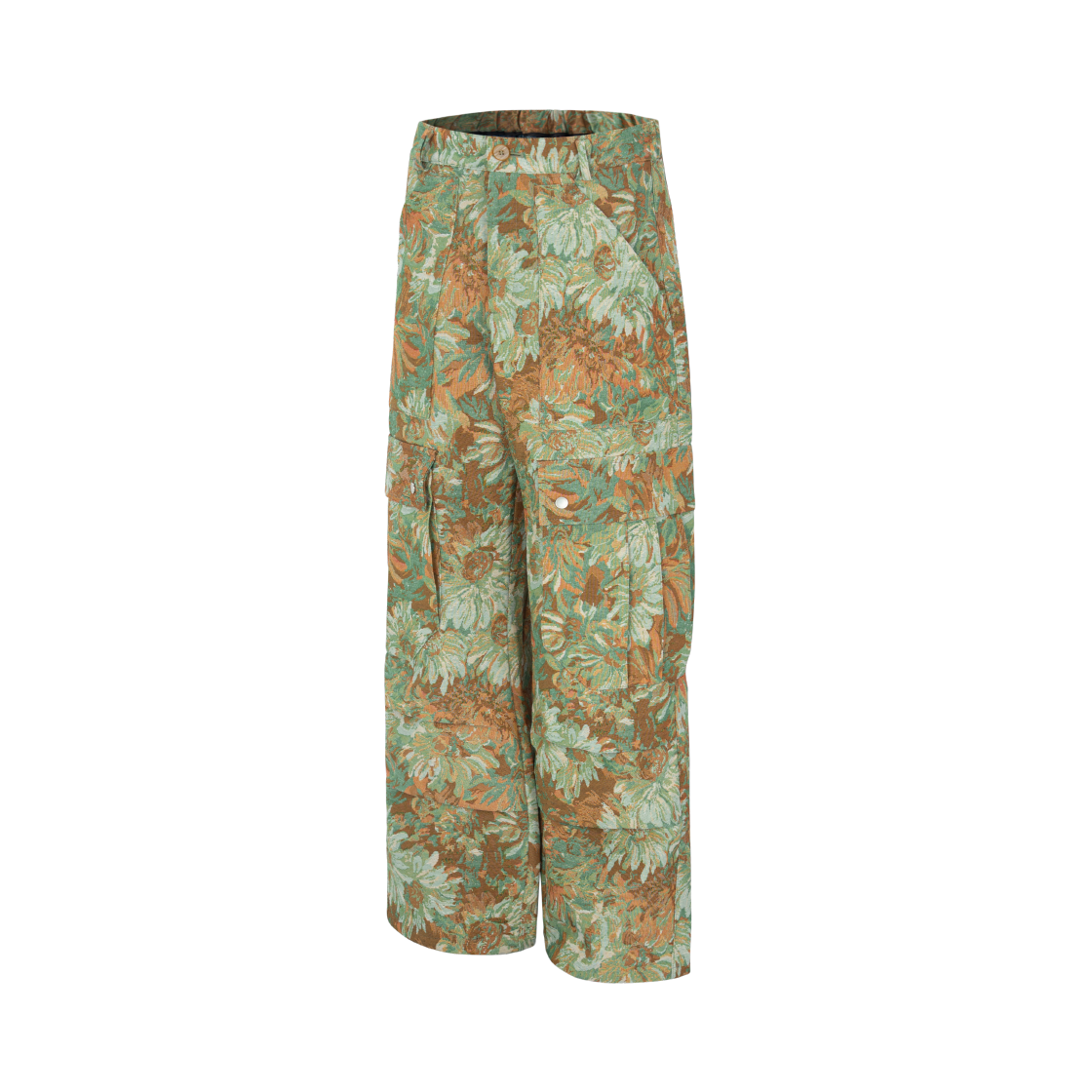 호노 리포트 자카드 카고 팬츠 그린 가든(Hono Report Jacquard Cargo Pants Green Garden) - 2