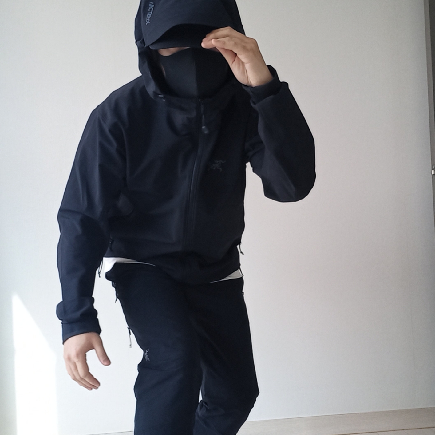 Arc'teryx Gamma AR Brushed Pants Black, Arc'teryx Gamma Hoody Black ์ฐฉ์ฉ ์คํ์ผ - 6