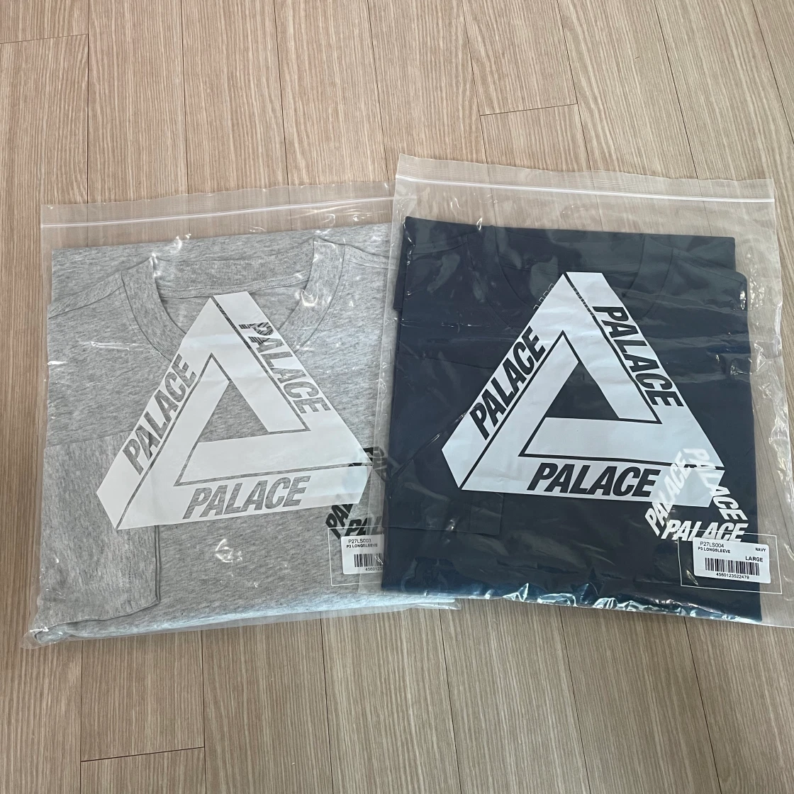 팔라스 P3 롱슬리브 그레이 말 - 24FW | Palace | KREAM Palace P3 Long Sleeve Grey Marl - 24FW