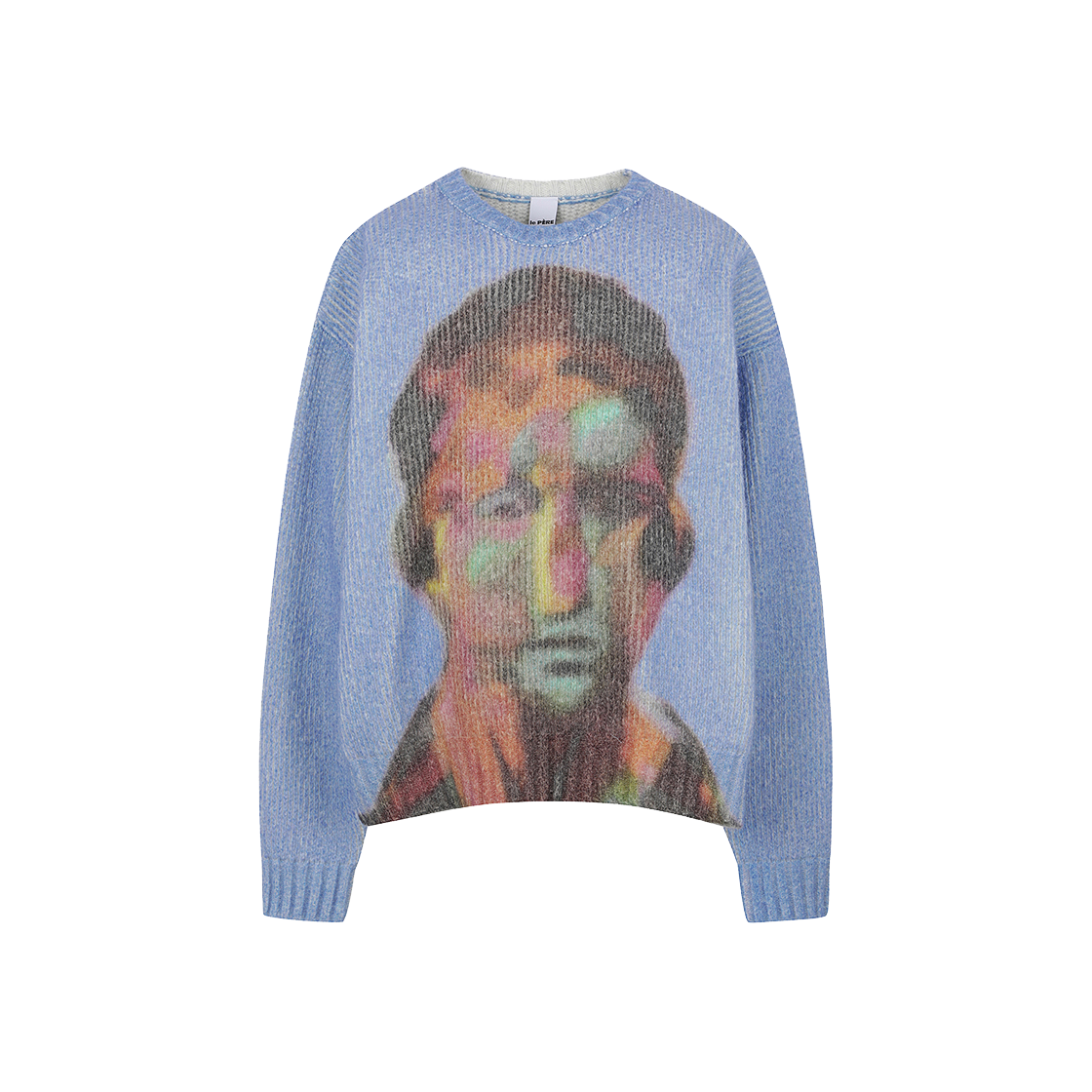 KM4DKNPLE01BL LE PERE Tyndell Face Sweater Black - 24FW