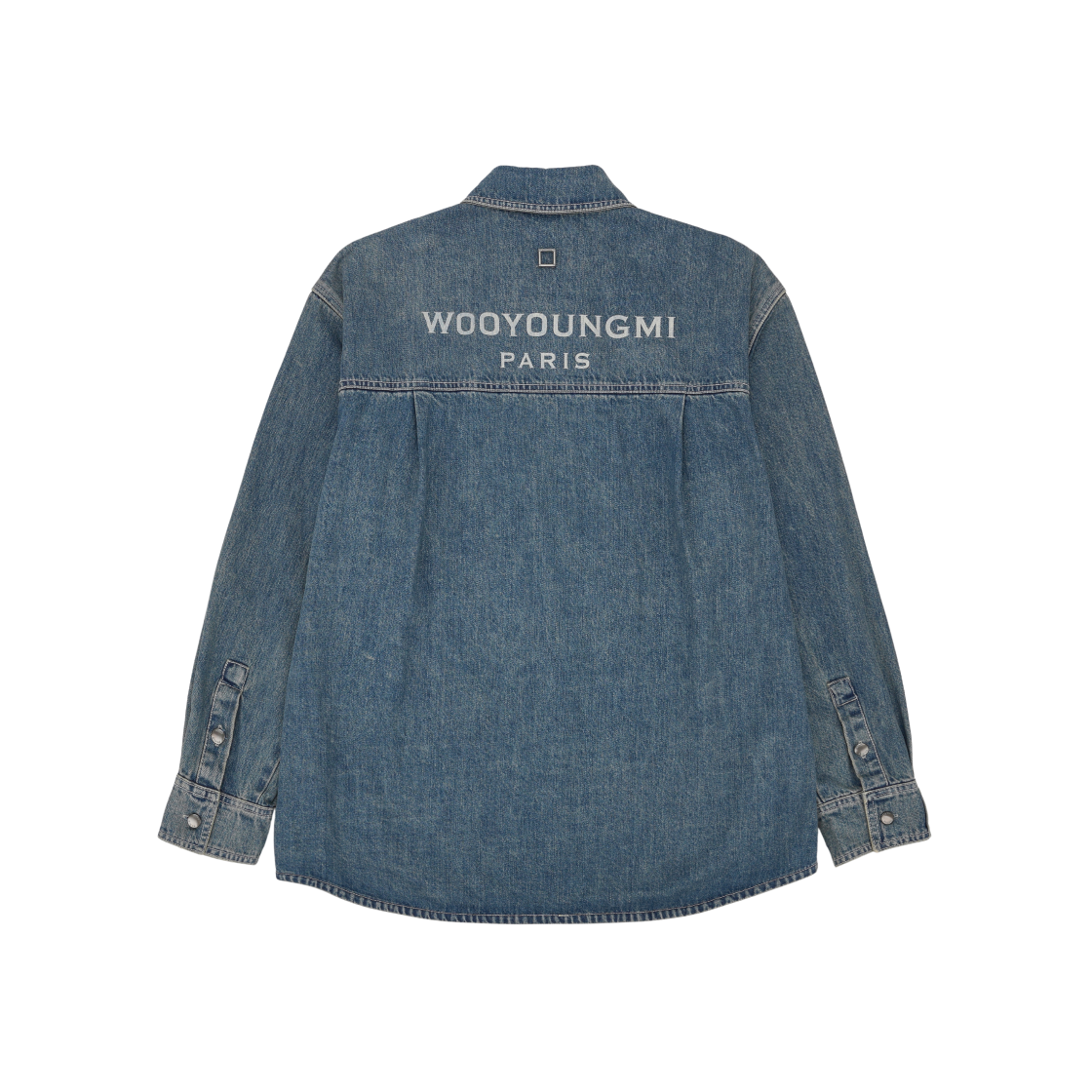 우영미 데님 백로고 셔츠 블루 - 24FW | Wooyoungmi | KREAM