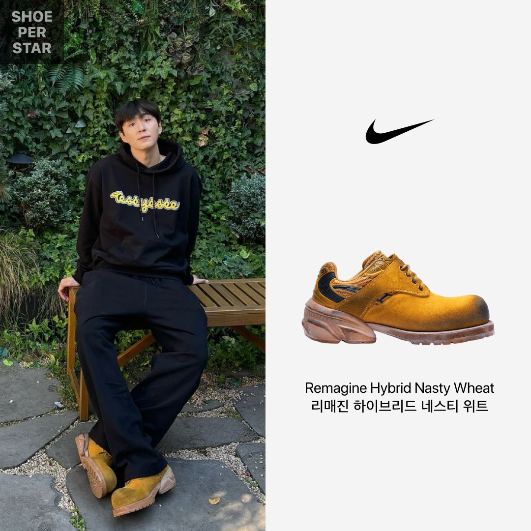 Remagine Hybrid Derby Shoes Starting Bigger Nasty Wheat 착용 스타일 - 1
