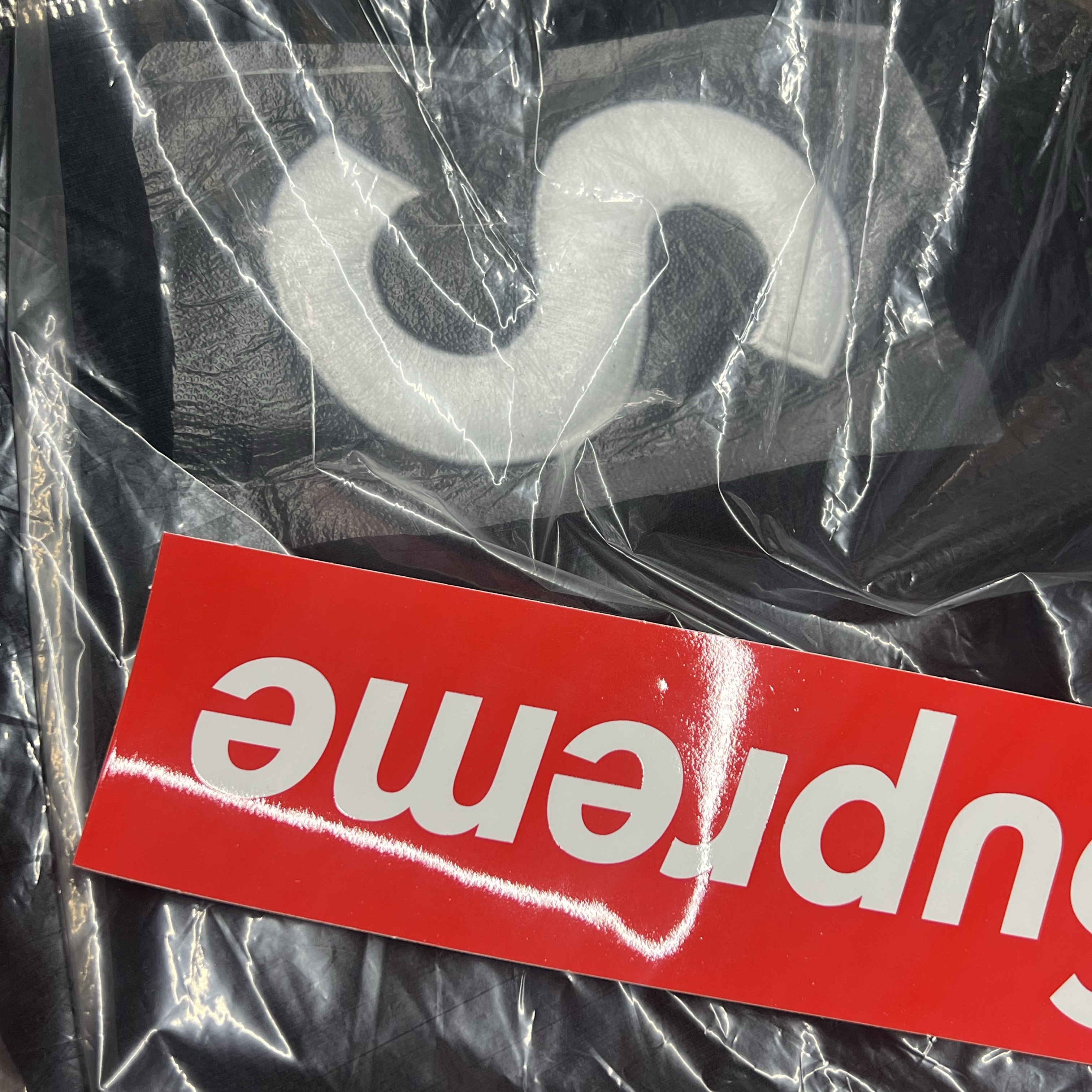 Supreme S Logo Zip Up Hooded Sweatshirt Black - 24FW 착용 스타일 - 1