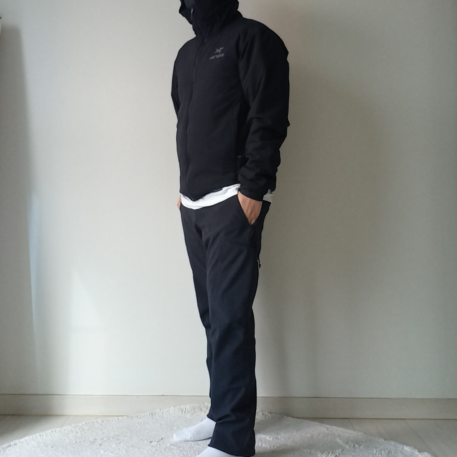 Arc'teryx Gamma MX Pants Black, Arc'teryx Atom Hoody Black ์ฐฉ์ฉ ์คํ์ผ - 2