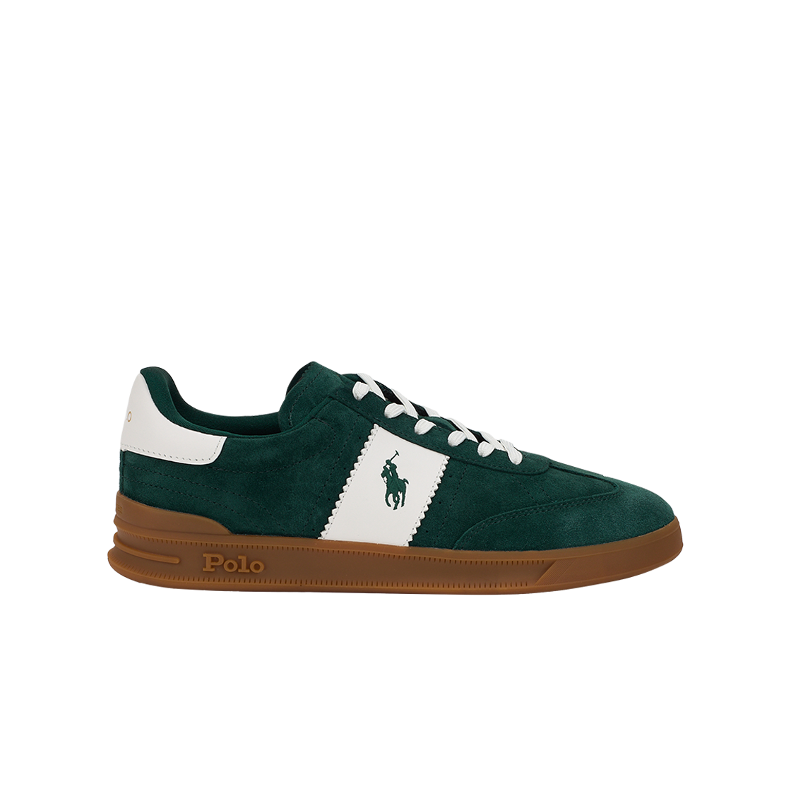 KM4CSOBRL07GN [30%적립] Polo Ralph Lauren Heritage Aera Suede Sneakers Medium Green - 24FW
