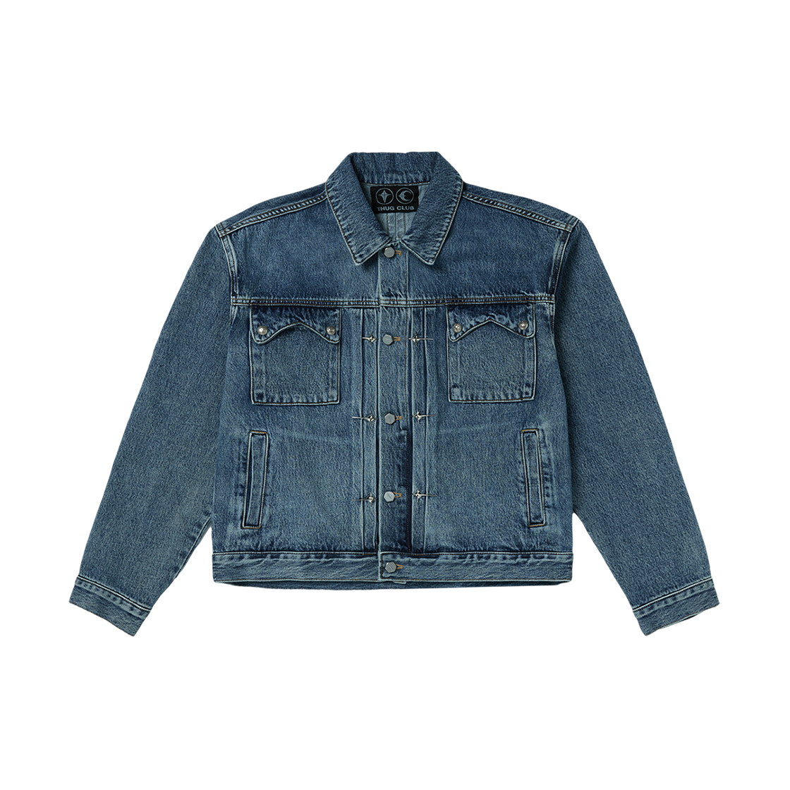 KM4DOTDTC22BL Thug Club Claw Denim Jacket Blue - 24FW