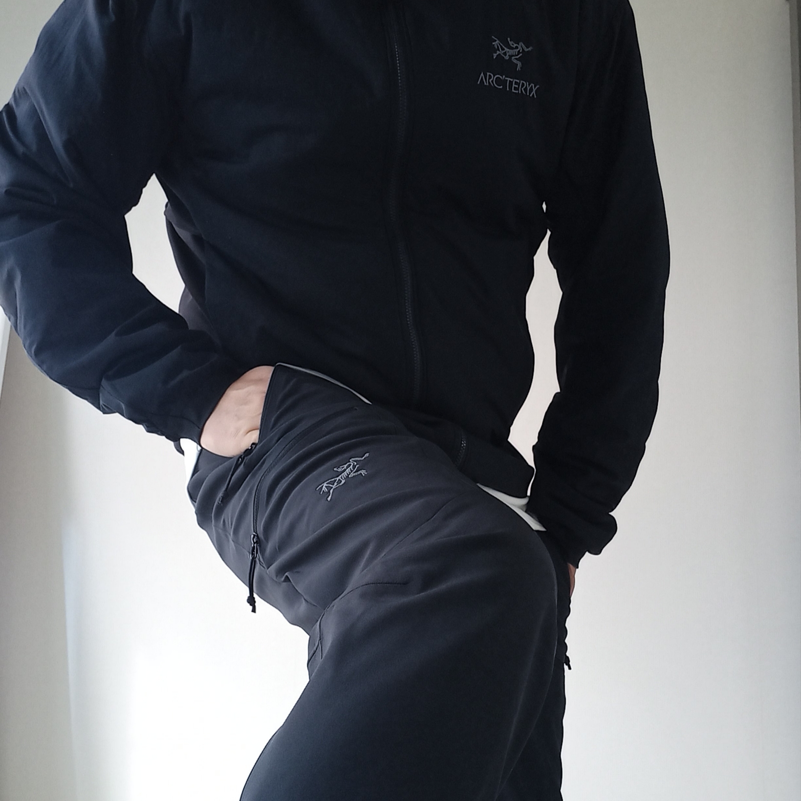 Arc'teryx Gamma MX Pants Black, Arc'teryx Atom Hoody Black ์ฐฉ์ฉ ์คํ์ผ - 1