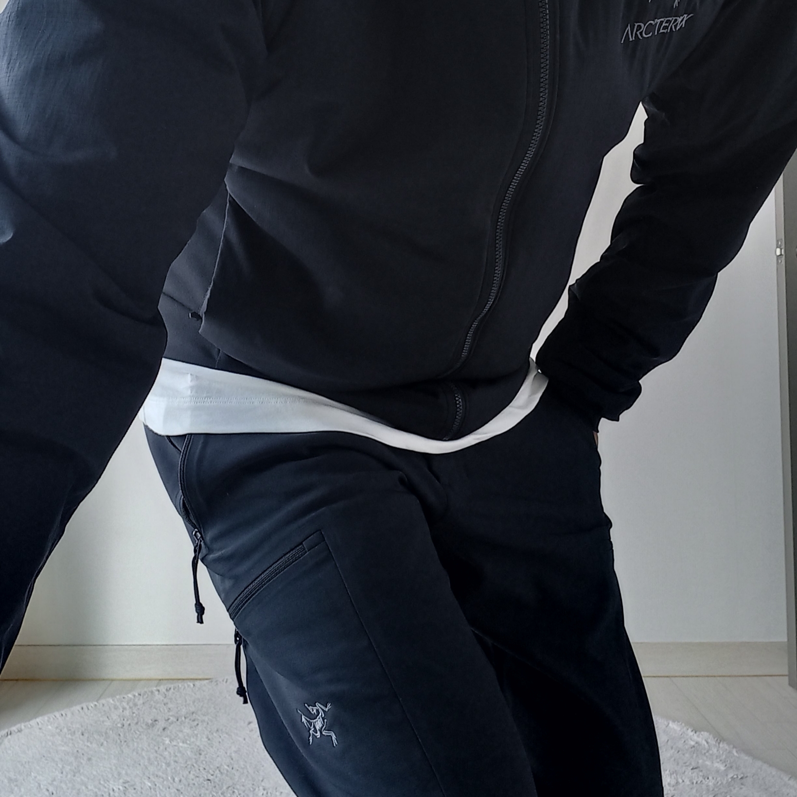 Arc'teryx Gamma MX Pants Black, Arc'teryx Atom Hoody Black ์ฐฉ์ฉ ์คํ์ผ - 9