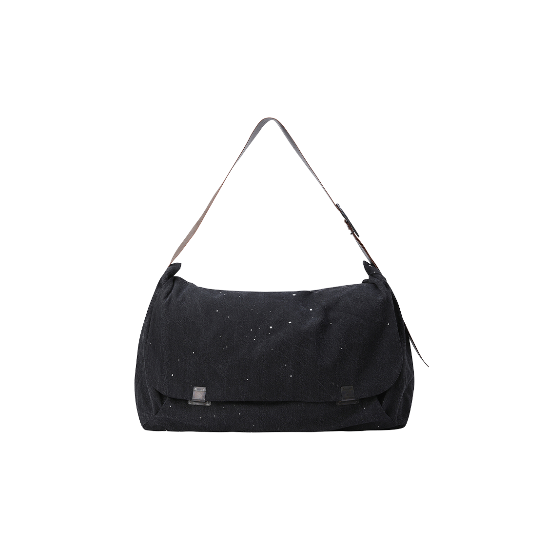 지기첸 라지 데님 숄더 백 네이비 - 24FW(Ziggy Chen Large Denim Shoulder Bag Navy - 24FW)