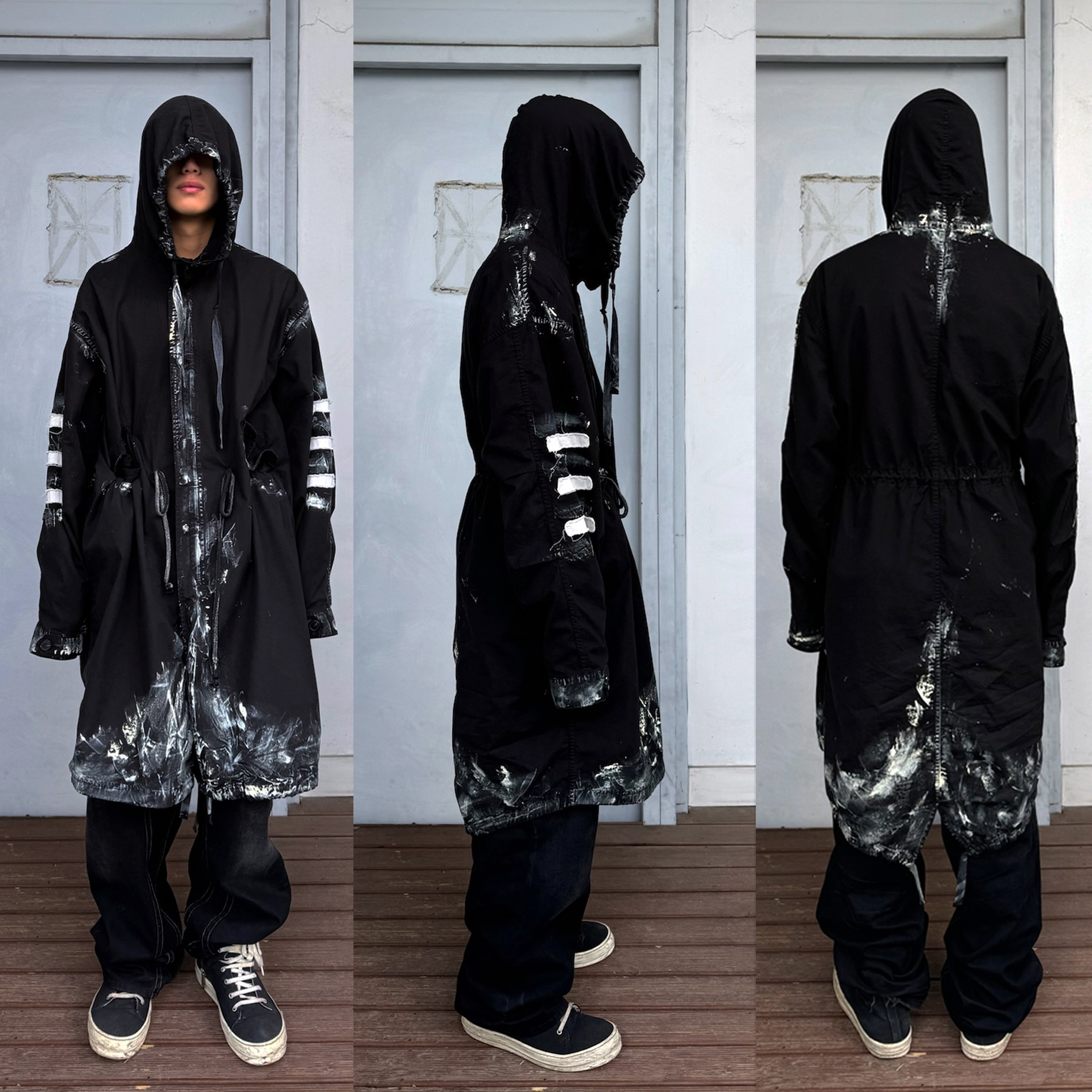 Ecrnz M51 Parka Dirt Black 착용 스타일 - 1