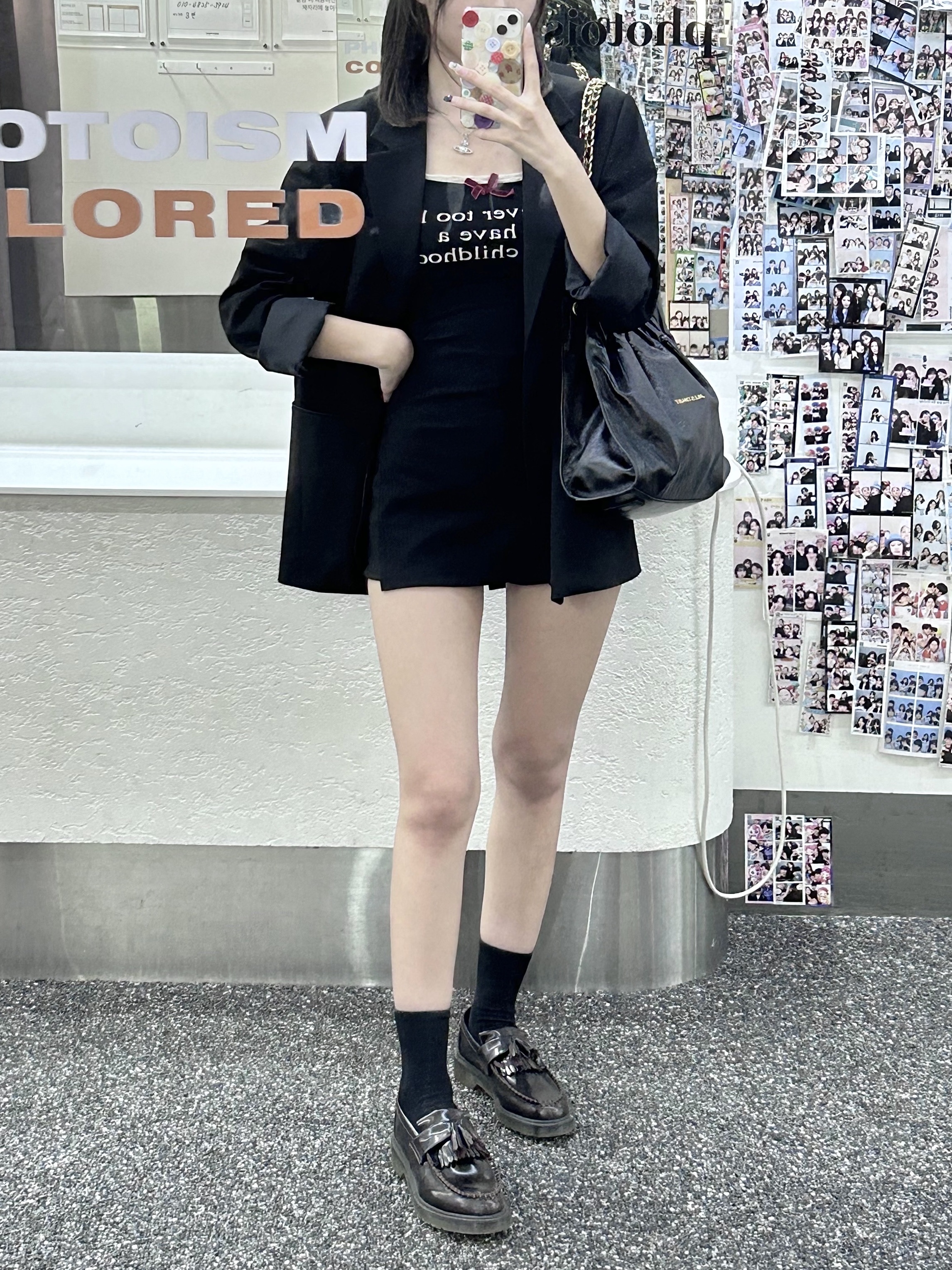 Dr. Martens Adrian Arcadia Leather Loafers Cherry Red, (W) Praying Childhood Dress Black 착용 스타일 - 4