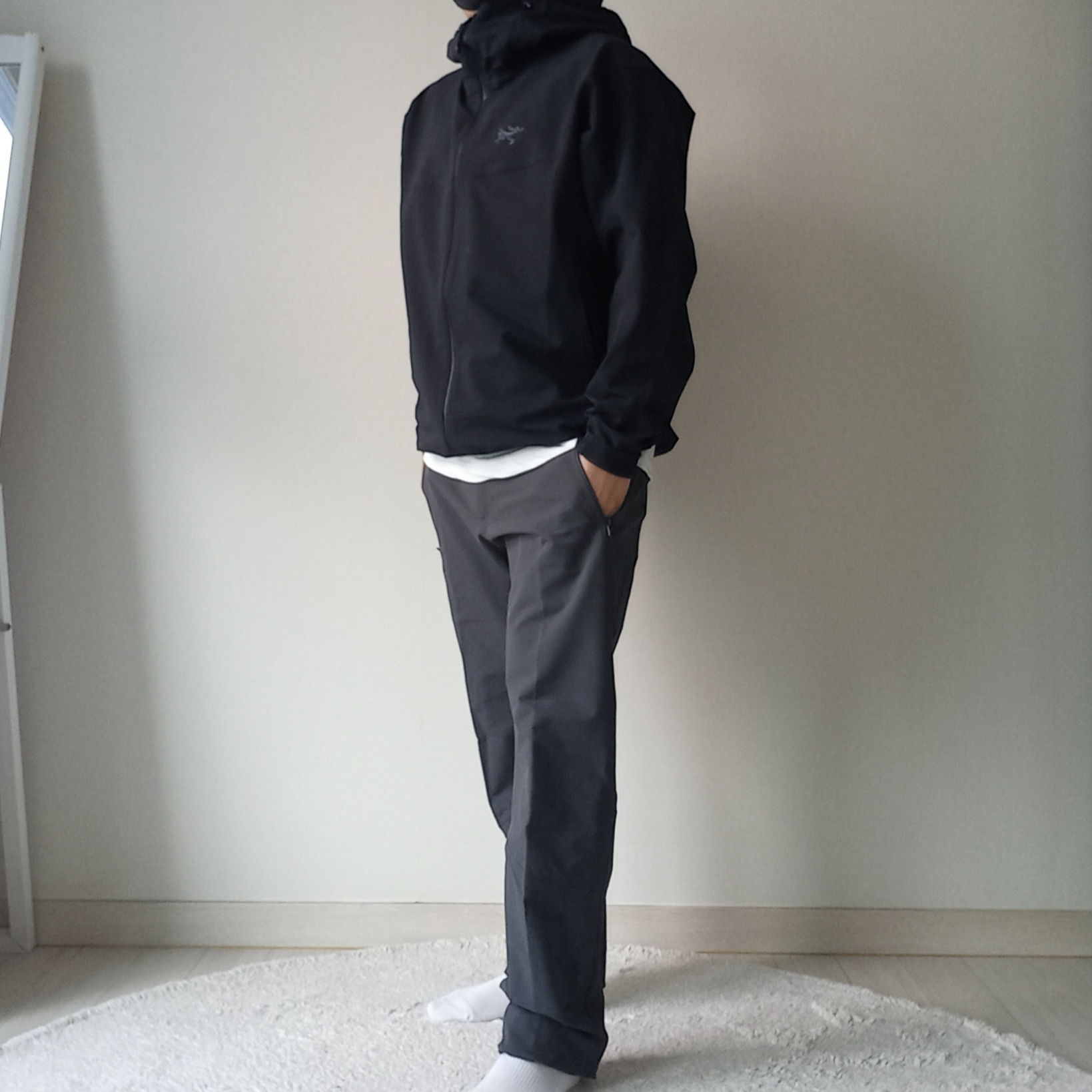Arc'teryx Gamma AR Pants Graphite, Arc'teryx Arc'word Logo SS T-Shirt White Light ์ฐฉ์ฉ ์คํ์ผ - 8