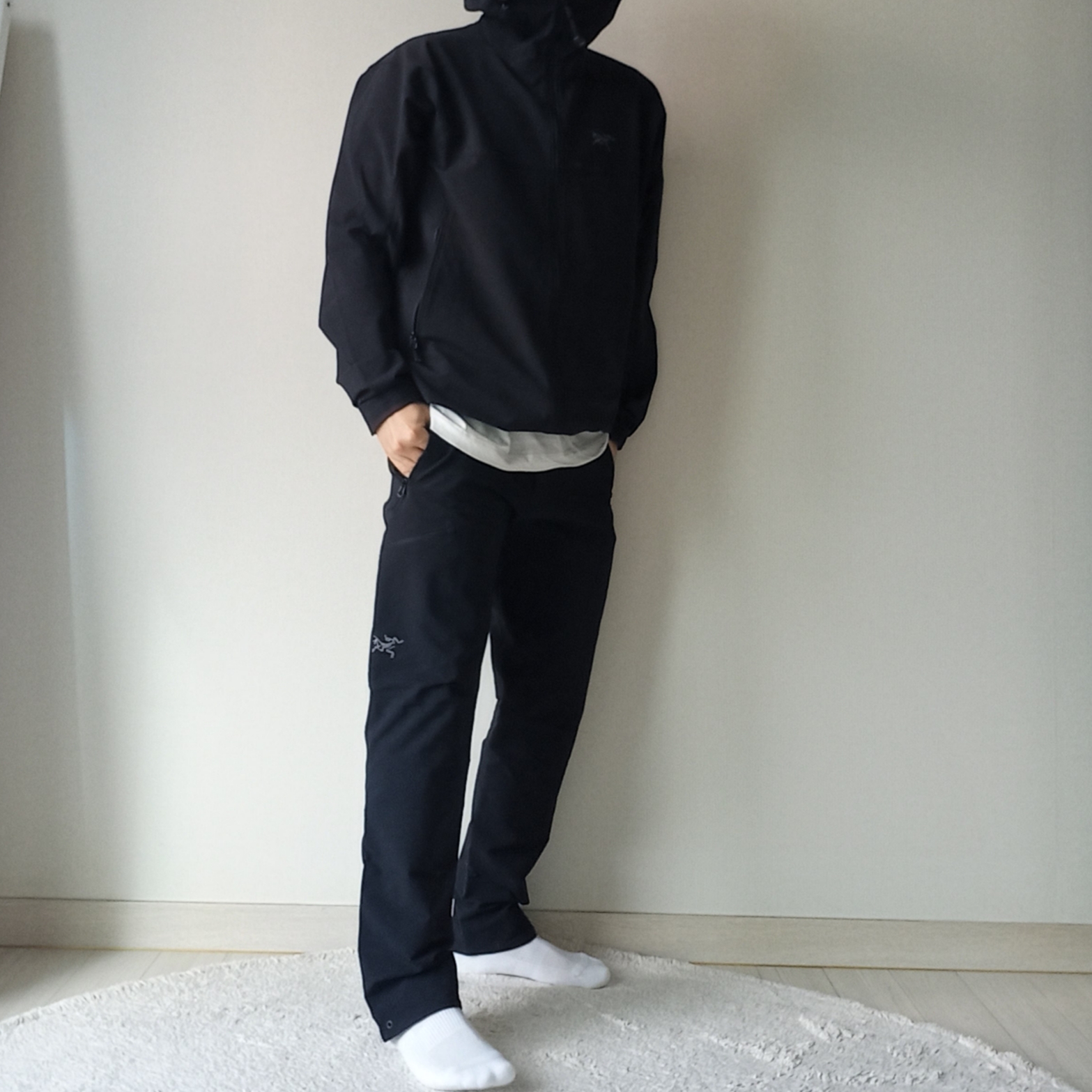 Arc'teryx Gamma AR Brushed Pants Black, Arc'teryx Gamma Hoody Black ์ฐฉ์ฉ ์คํ์ผ - 5
