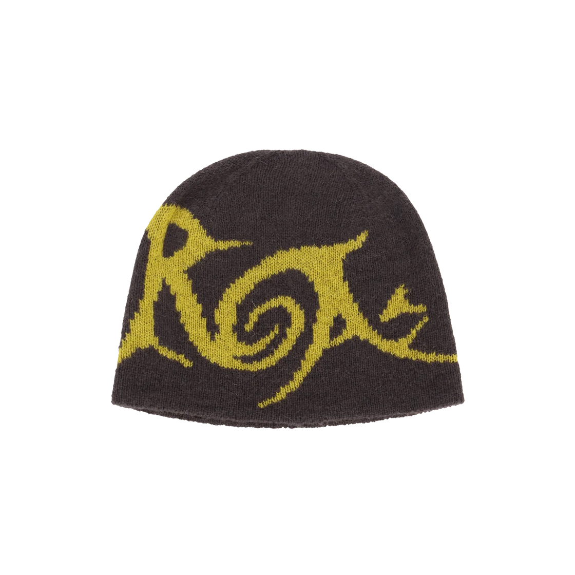 로아 그래픽 비니 브라운 옐로우 - 24FW(ROA Graphic Beanie Brown Yellow - 24FW)