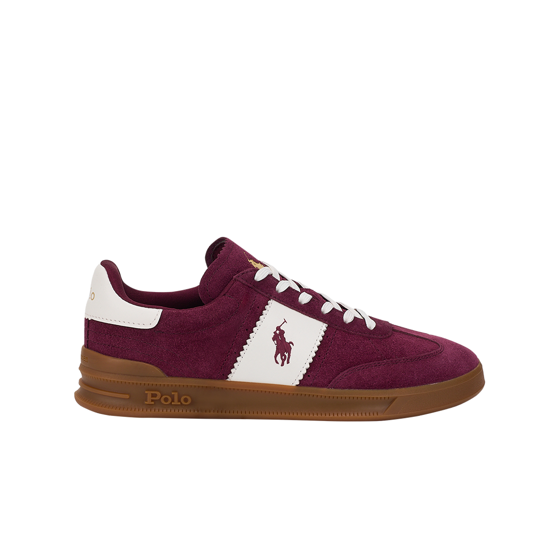 KM4CSOBRL08WN [30%적립] Polo Ralph Lauren Heritage Aera Suede Sneakers Red - 24FW