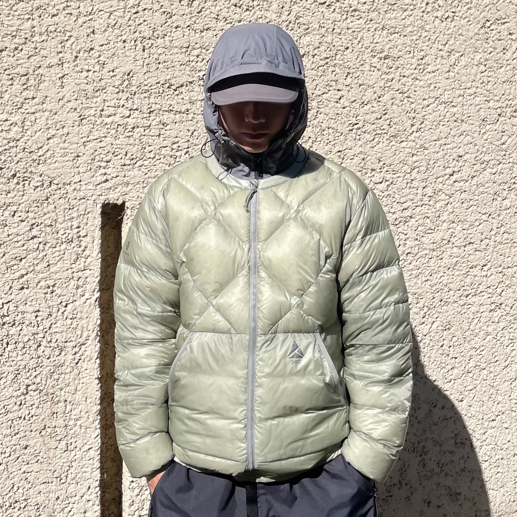 NON FLOOR Wind Taker Jacket Gray 착용 스타일 - 2