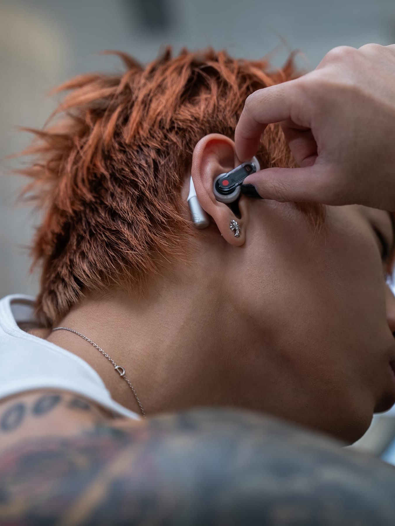 Nothing Ear (Open) White 착용 스타일