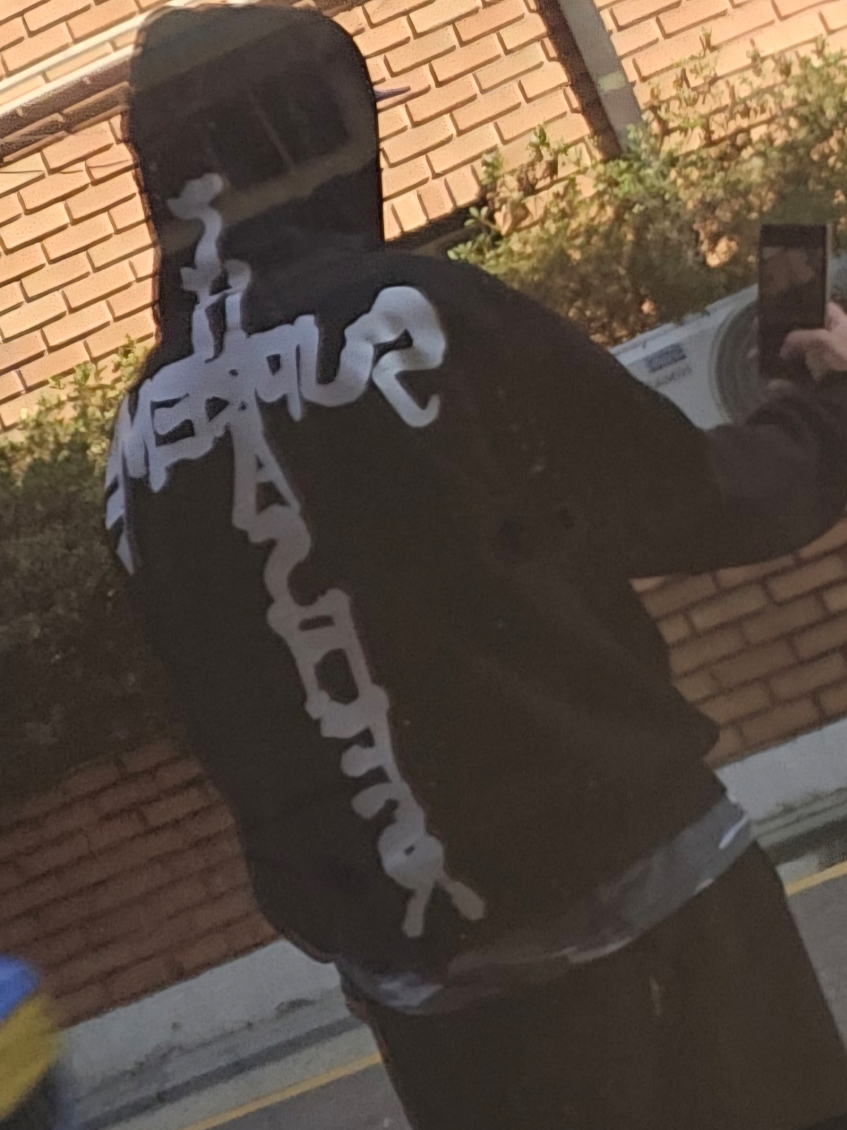 Supreme x Thrasher Zip Up Hooded Sweatshirt Black - 24FW, Supreme Satin Applique Sweatpants Black - 24FW 착용 스타일 - 1