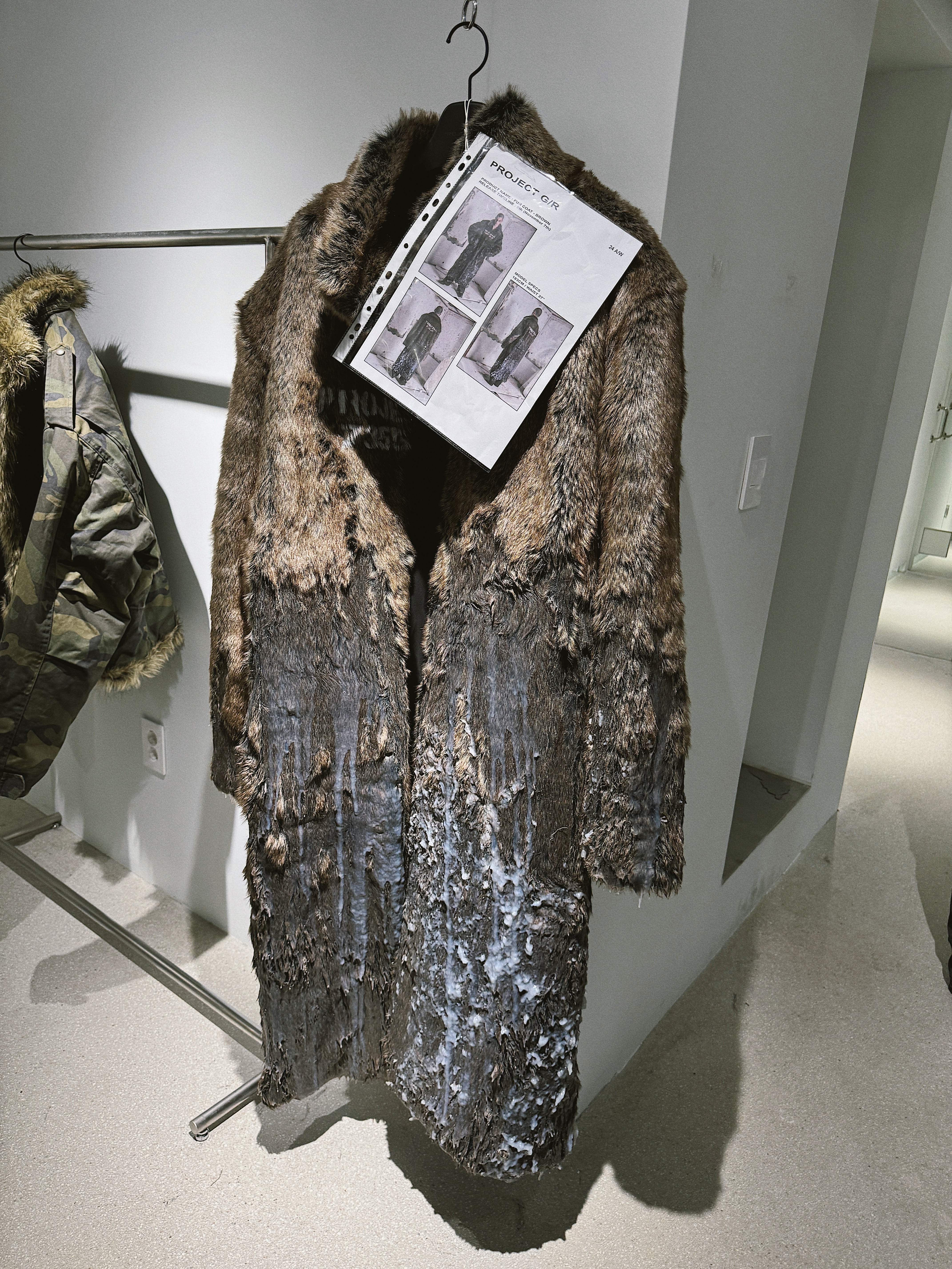 Project G/R Reconstructed Folded Zip Hoodie Dirty Melange, Project G/R 3 Layered Cargo Pants Camo 착용 스타일 - 10
