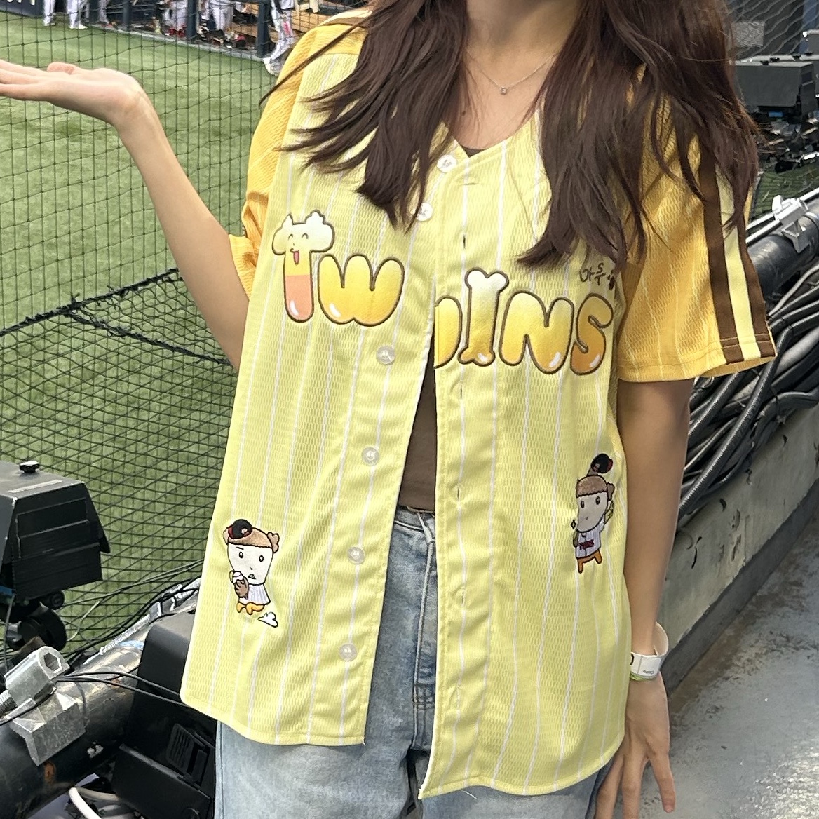 [즉시배송] LG TWINS x Maru is a Puppy Uniform Non Marking Ver, [즉시배송] LG TWINS x Maru is a Puppy Marking Kit 착용 스타일 - 1