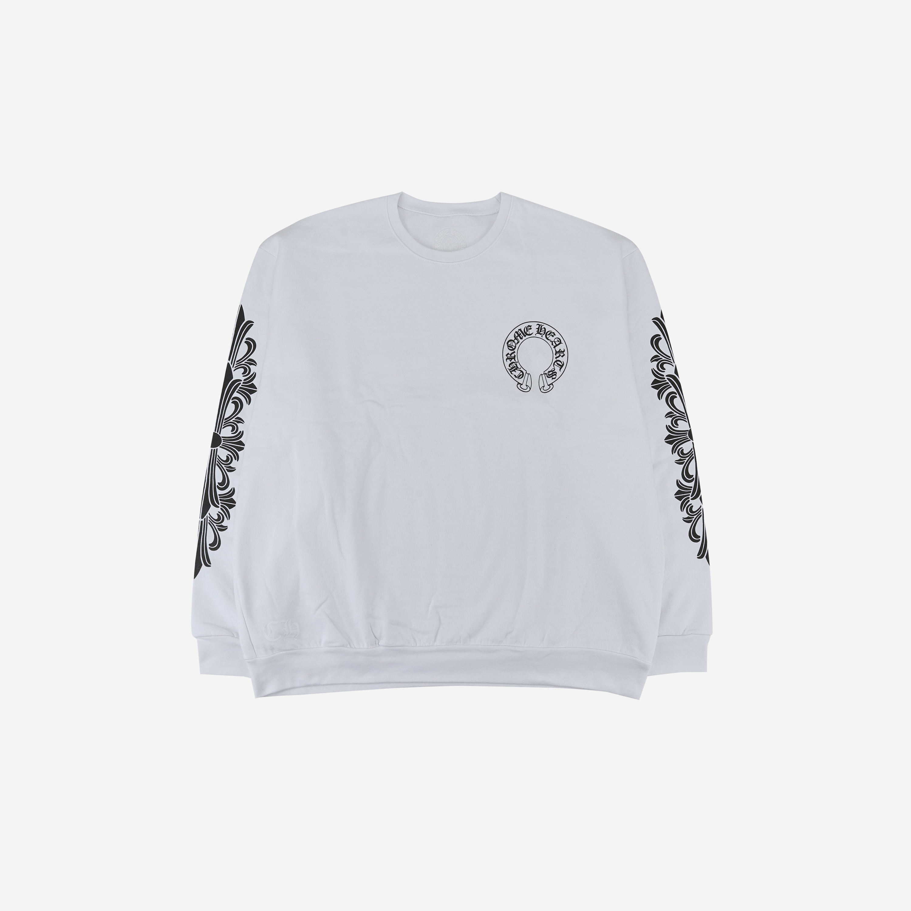 Chrome Hearts Horseshoe Logo Sweatshirt White