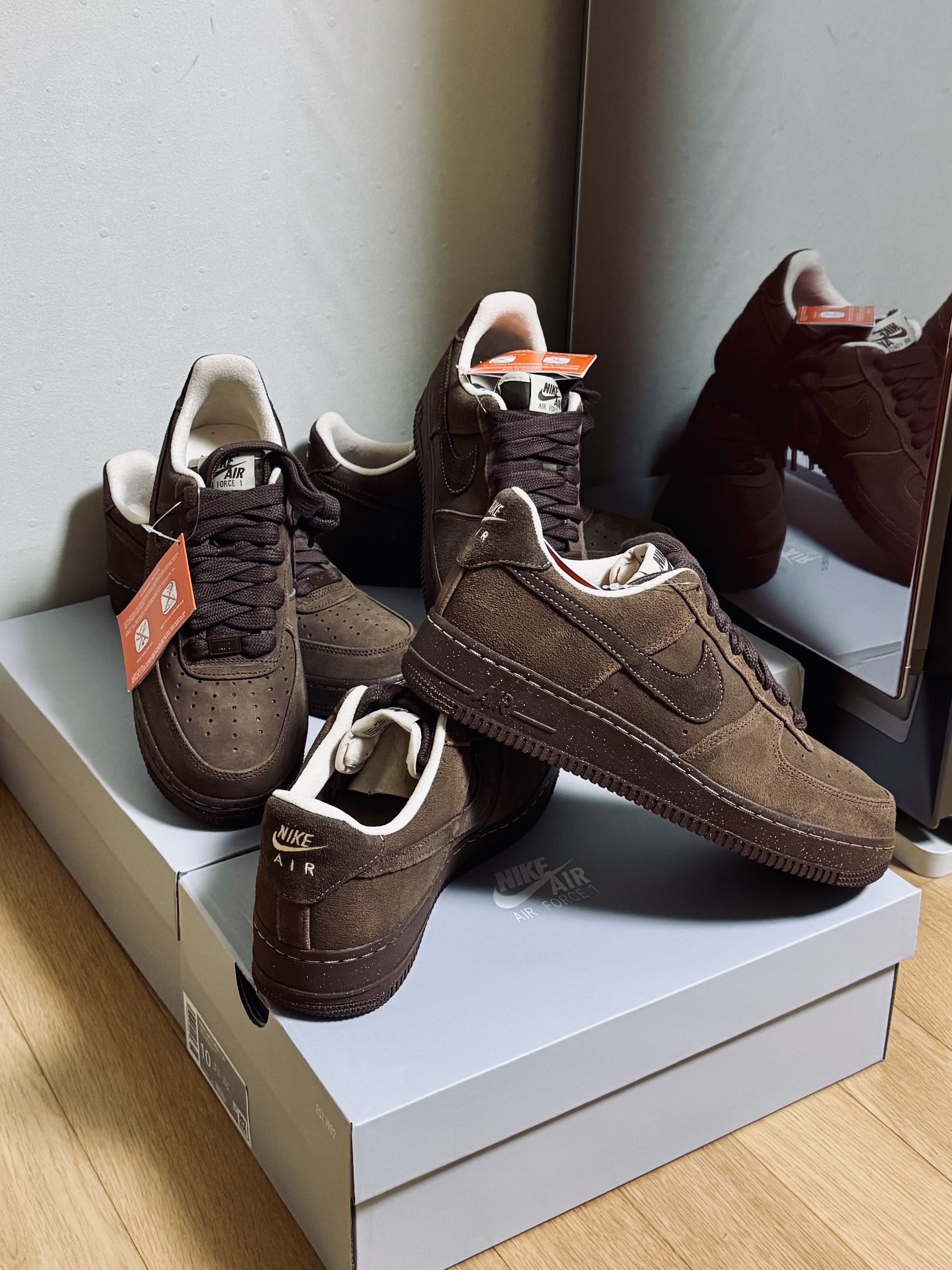 (W) Nike Air Force 1 '07 Cacao Wow 착용 스타일