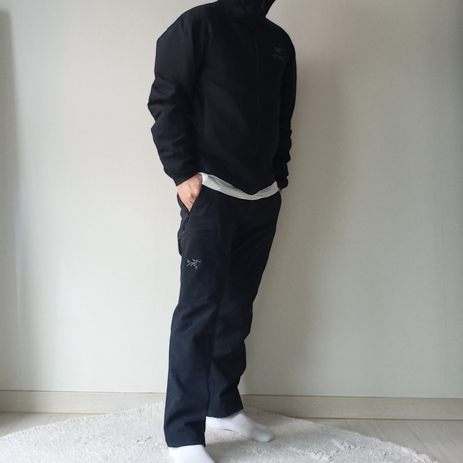 Arc'teryx Gamma MX Pants Black, Arc'teryx Atom Hoody Black ์ฐฉ์ฉ ์คํ์ผ - 5