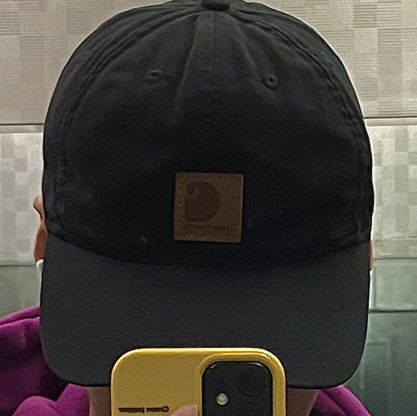 Carhartt Canvas Cap Black 착용 스타일