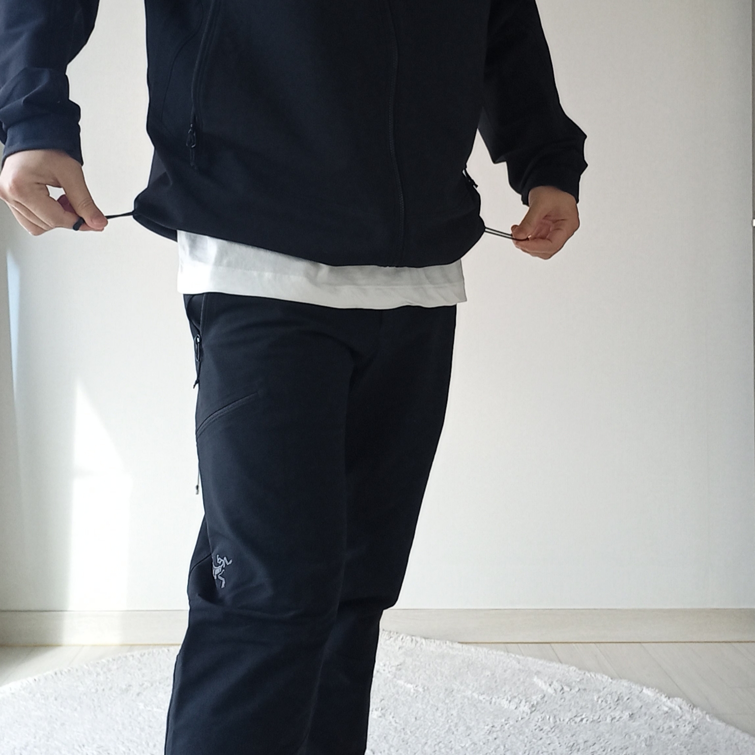 Arc'teryx Gamma AR Brushed Pants Black, Arc'teryx Gamma Hoody Black ์ฐฉ์ฉ ์คํ์ผ - 2