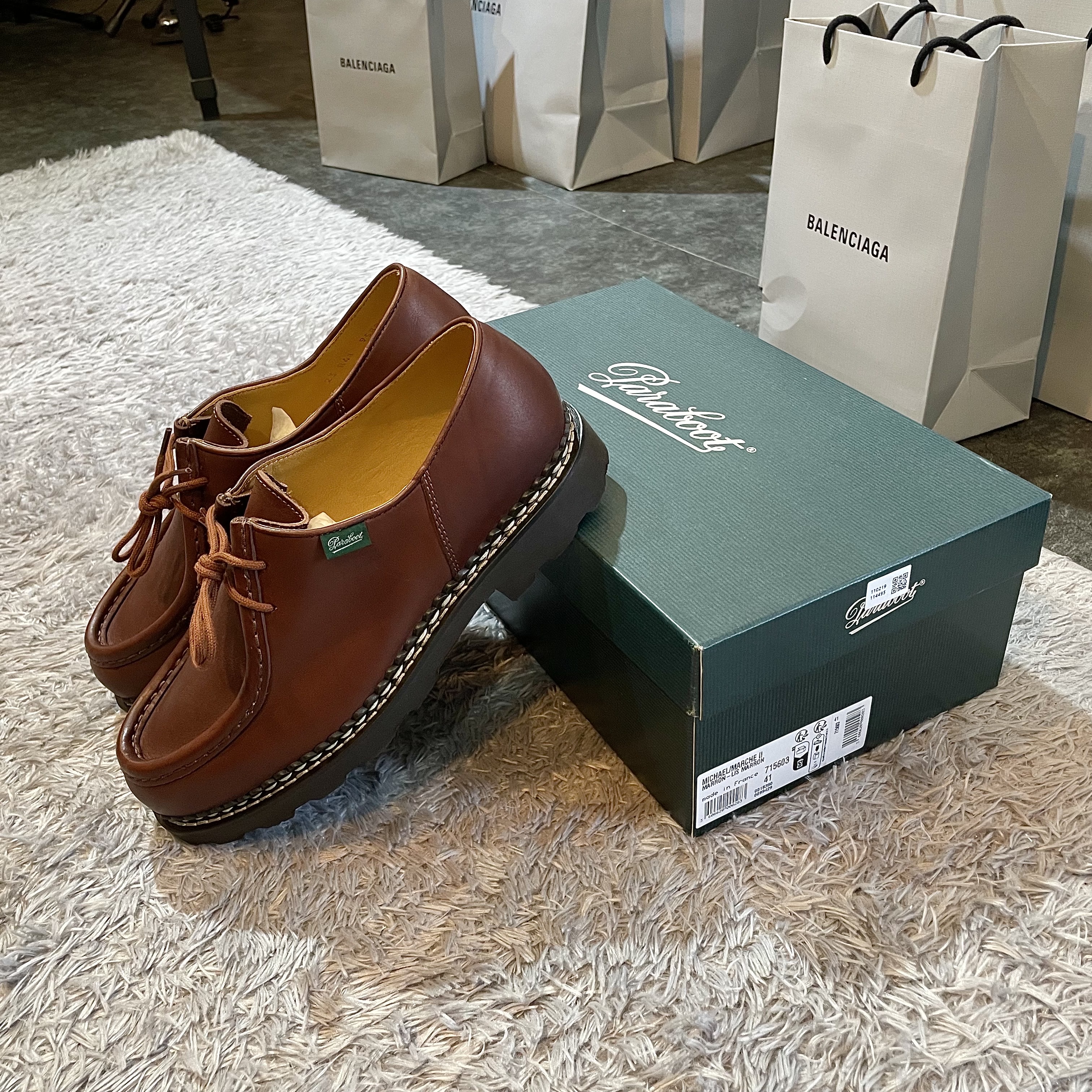 Paraboot Michael Lisse Marron 착용 스타일 - 2