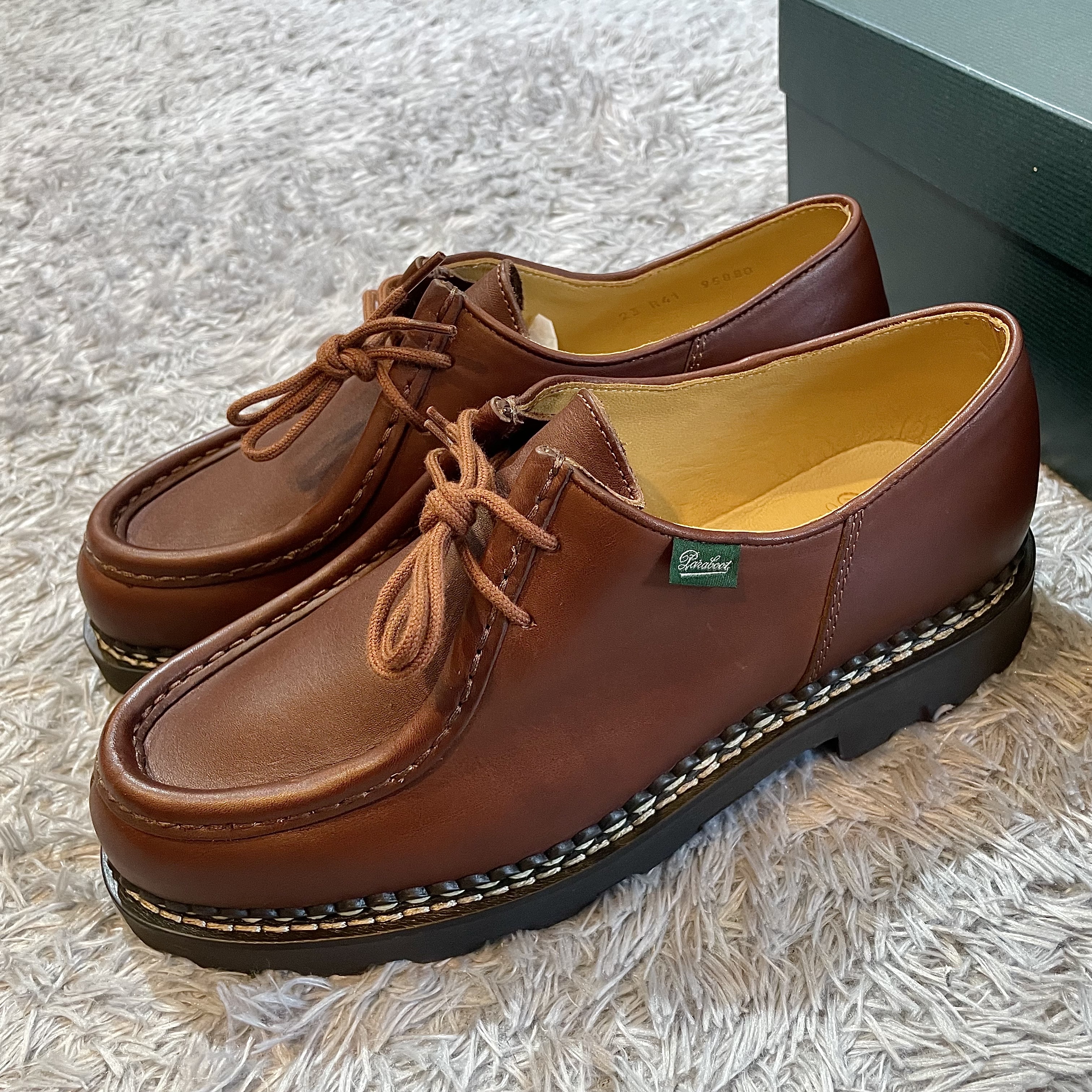 Paraboot Michael Lisse Marron 착용 스타일 - 4