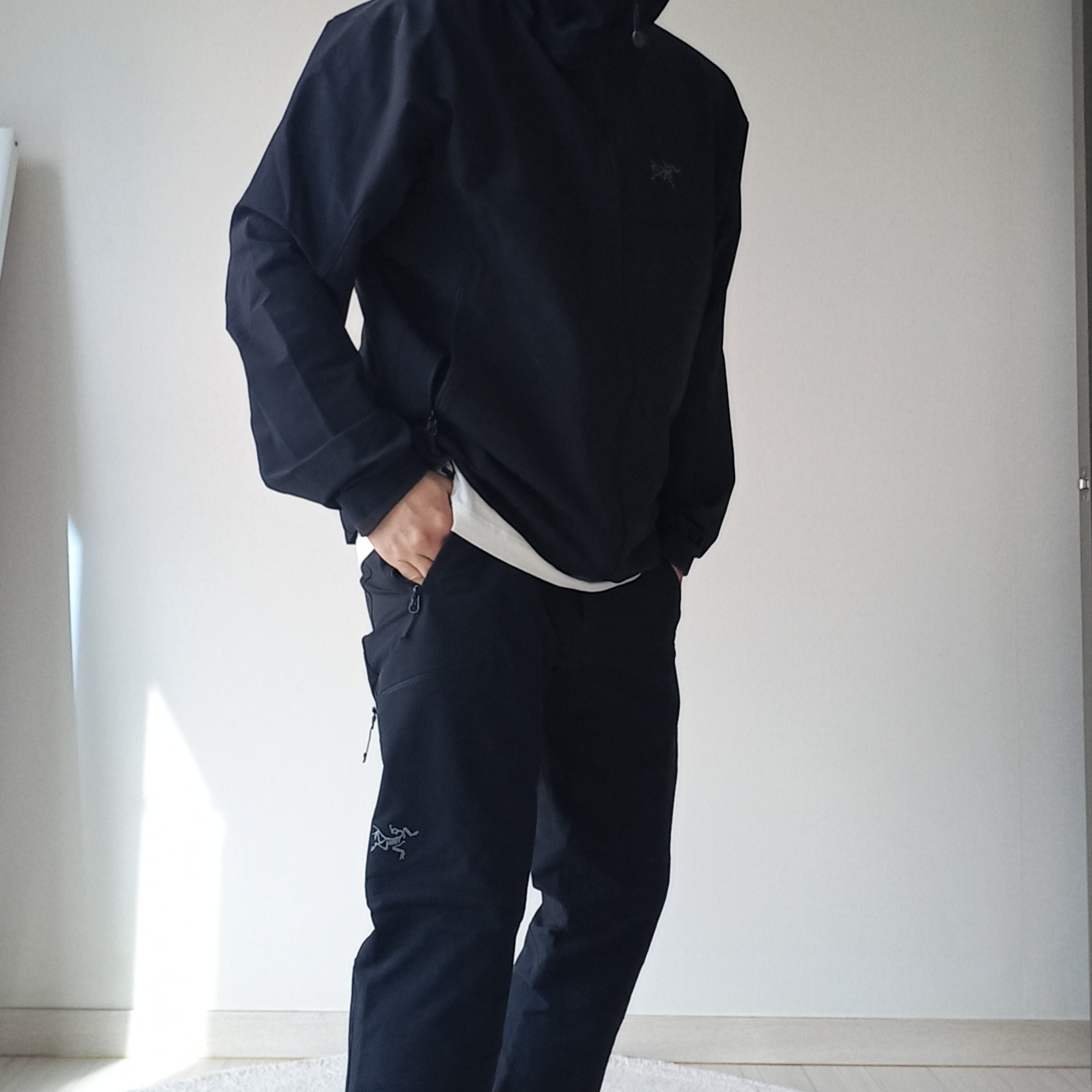 Arc'teryx Gamma AR Brushed Pants Black, Arc'teryx Gamma Hoody Black ์ฐฉ์ฉ ์คํ์ผ - 8