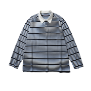 Ballute Oversized Rugby LS T-Shirt Navy