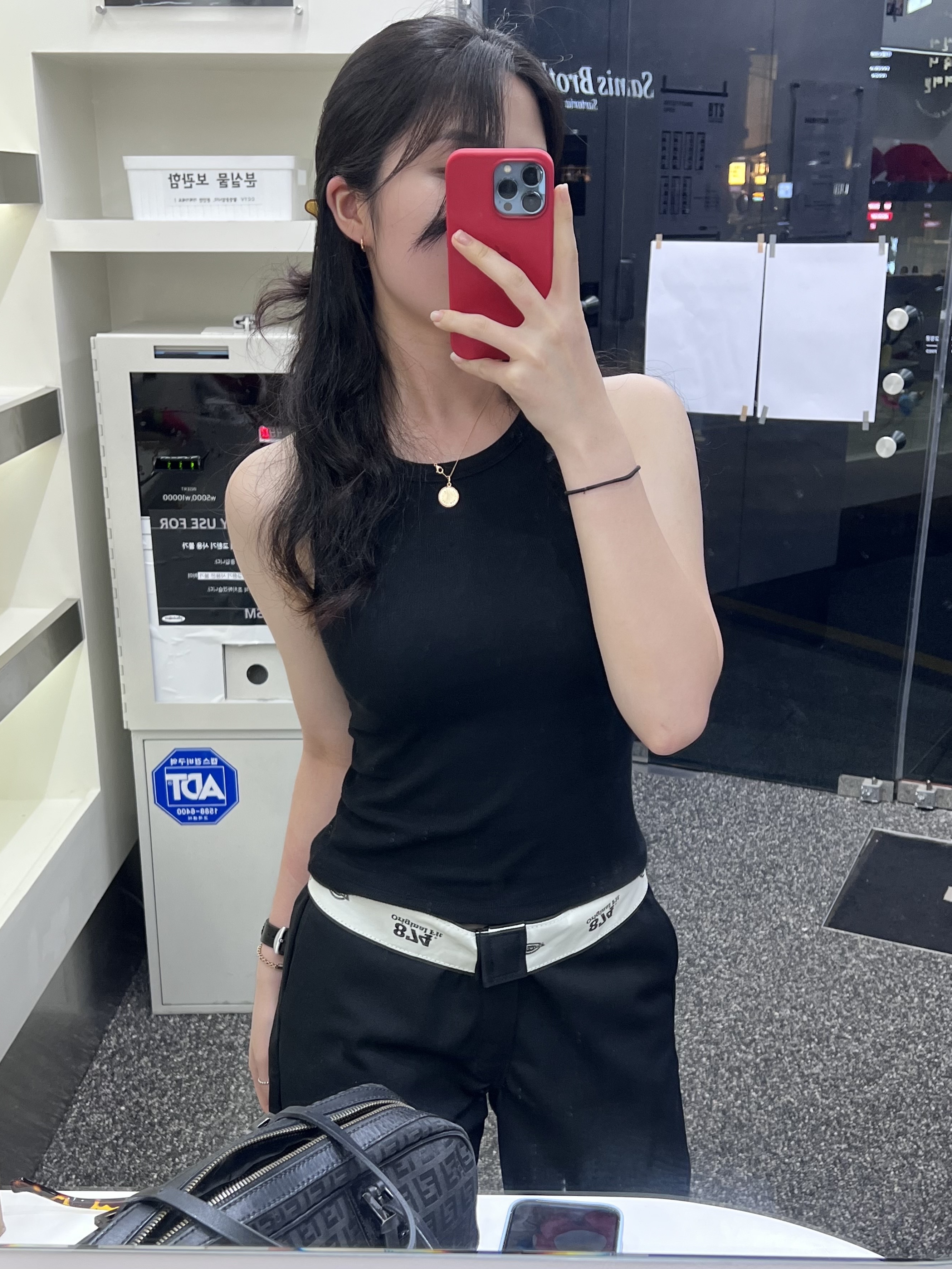 Dickies Loose Fit Double Knee Work Pants Black 착용 스타일