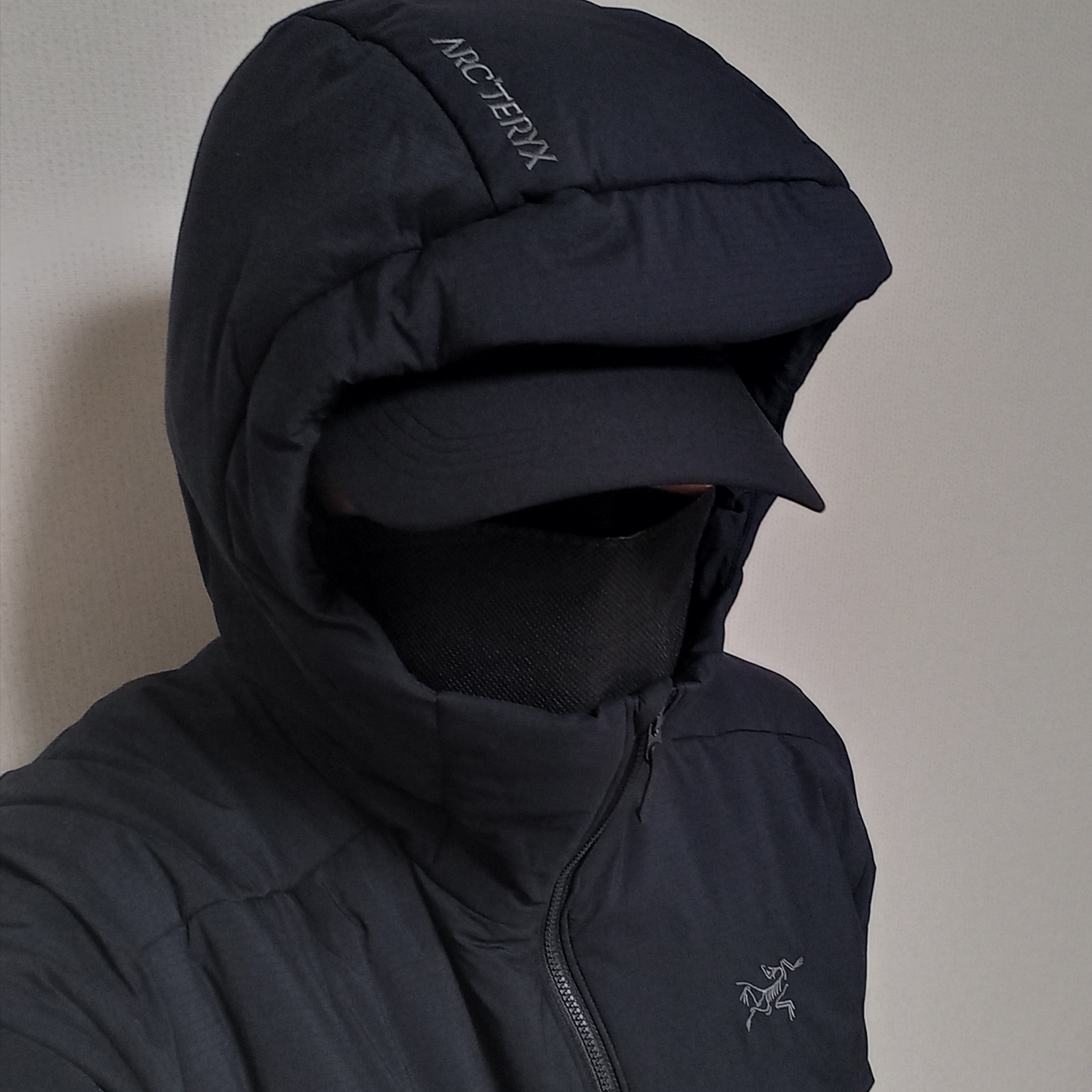 Arc'teryx Atom Heavyweight Hoody Black, Arc'teryx Small Bird Cap Black ์ฐฉ์ฉ ์คํ์ผ - 3
