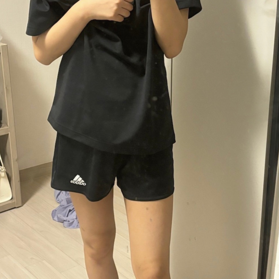 Adidas Originals Adicolor 3-Stripes Swim Shorts Black - KR Sizing 착용 스타일