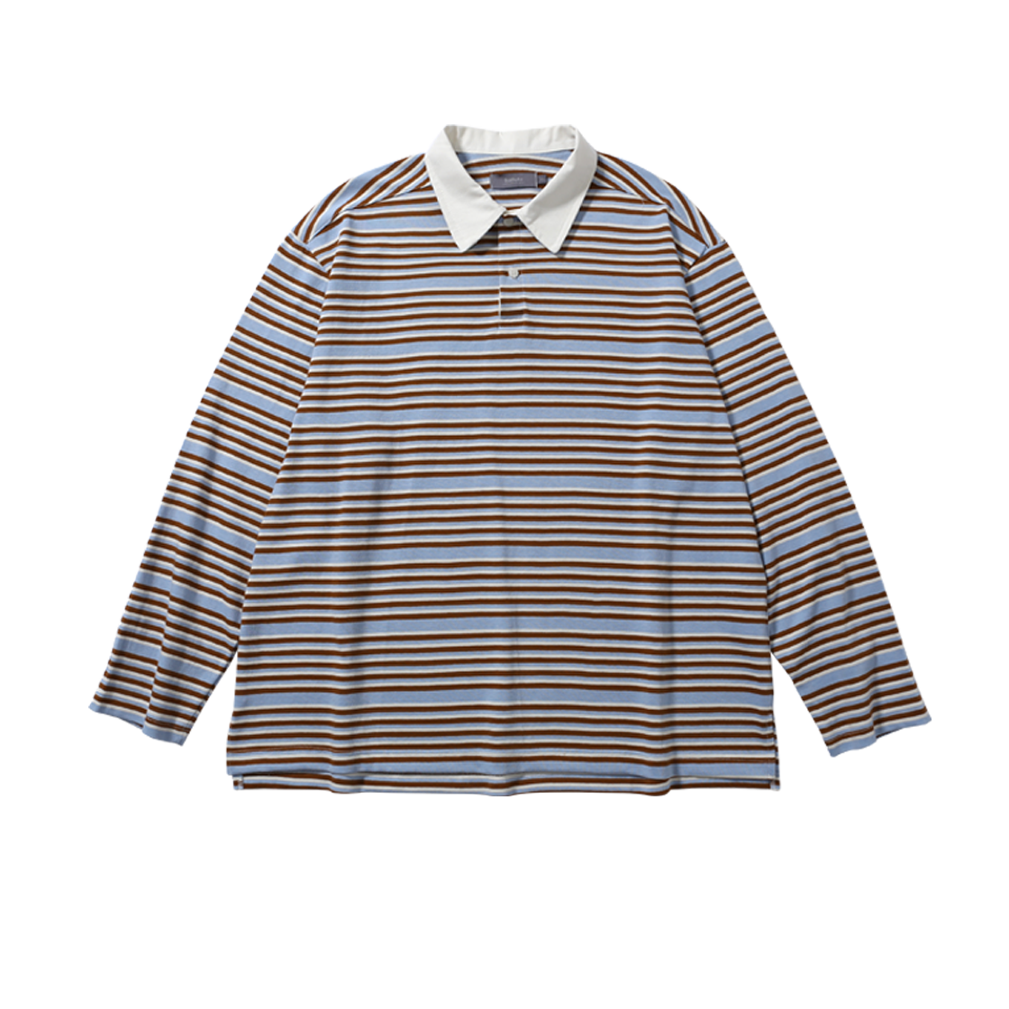 발루트 오버사이즈 럭비 롱 슬리브 티셔츠 브라운