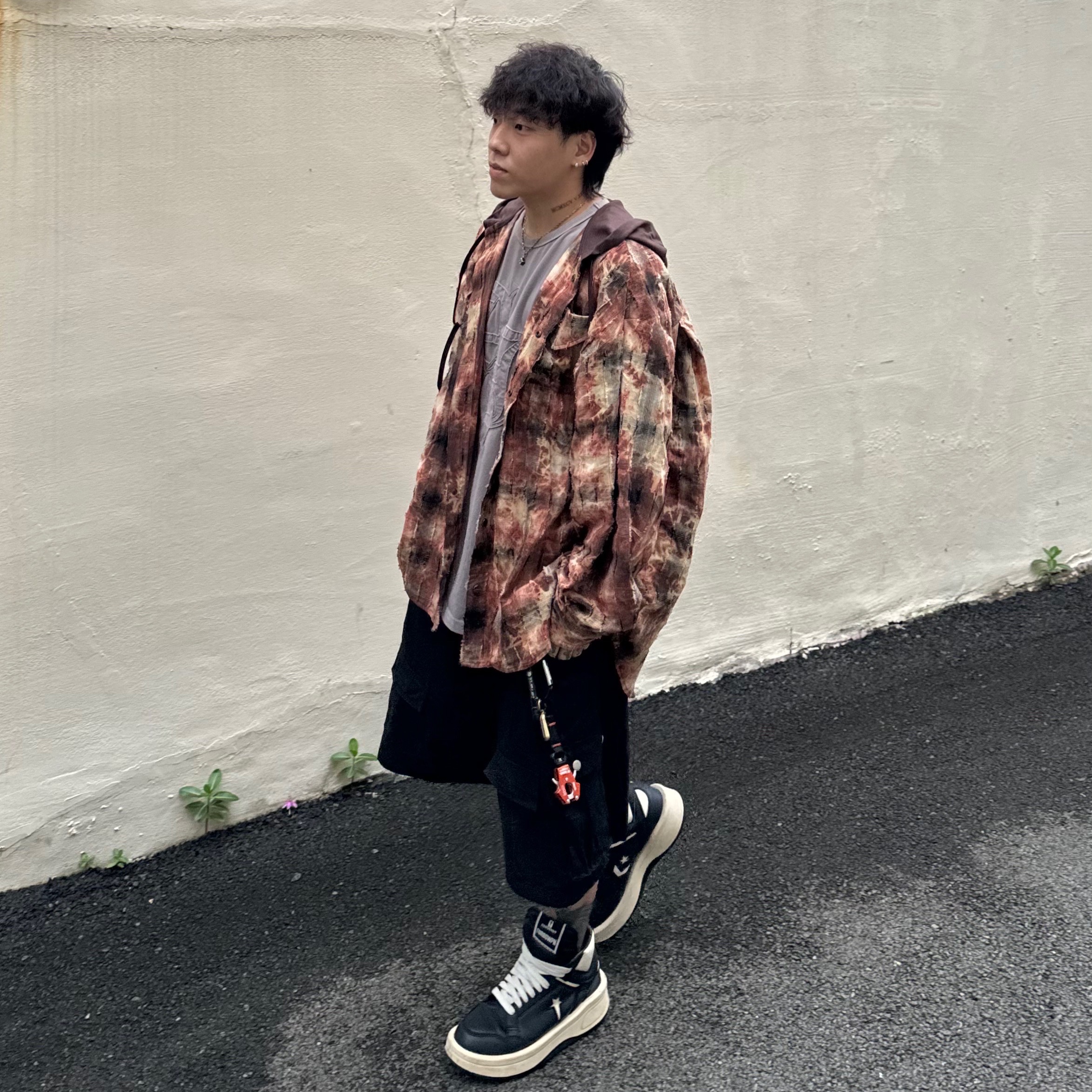 Converse x Drkshdw Turbowpn Black Cream 착용 스타일 - 1
