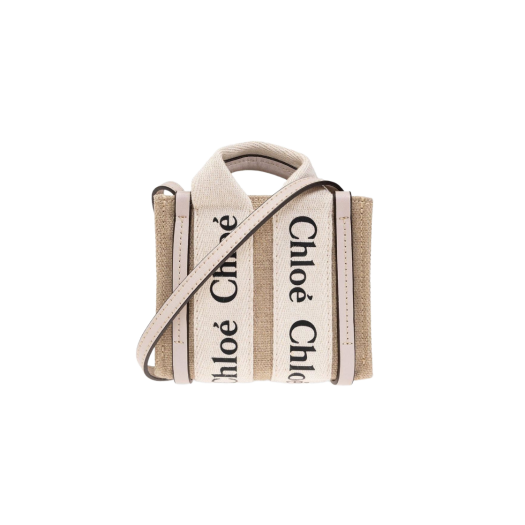 Chloe Woody Nano Tote Bag Musk Grey