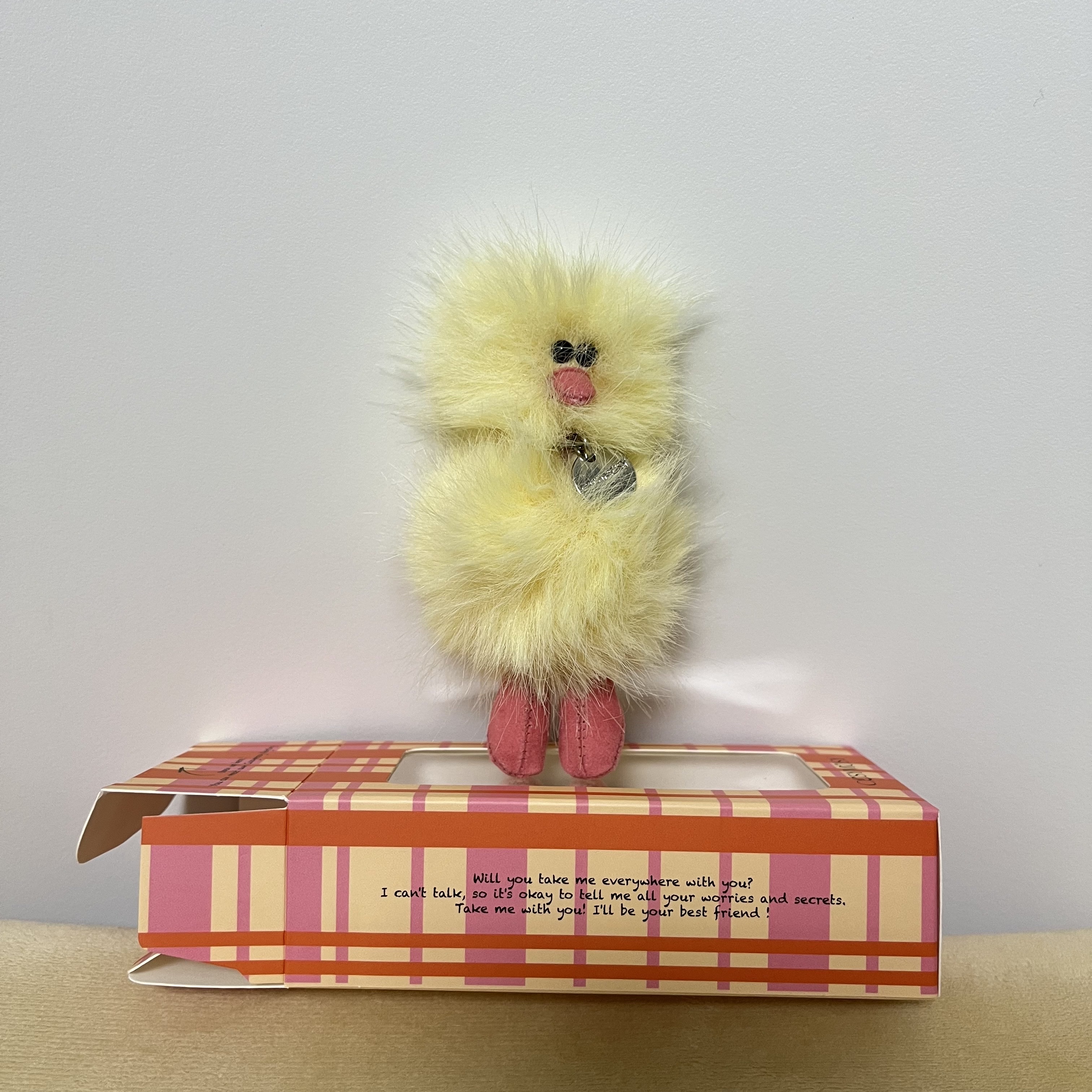 Cosymosy Mini Bird Bird Keyring Lemon 착용 스타일 - 1