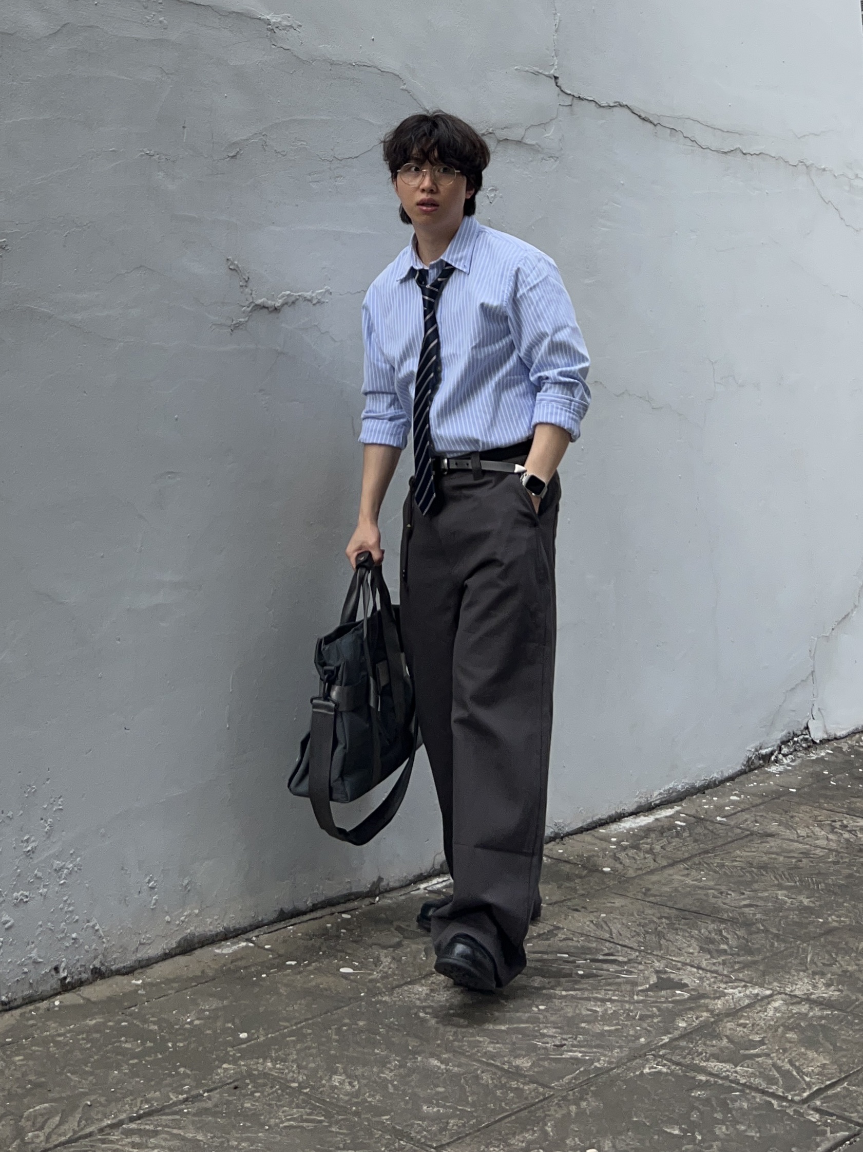 Dr. Martens 1461 Mono Black, Dr. Martens 1461 Mono Smooth Black 착용 스타일 - 4