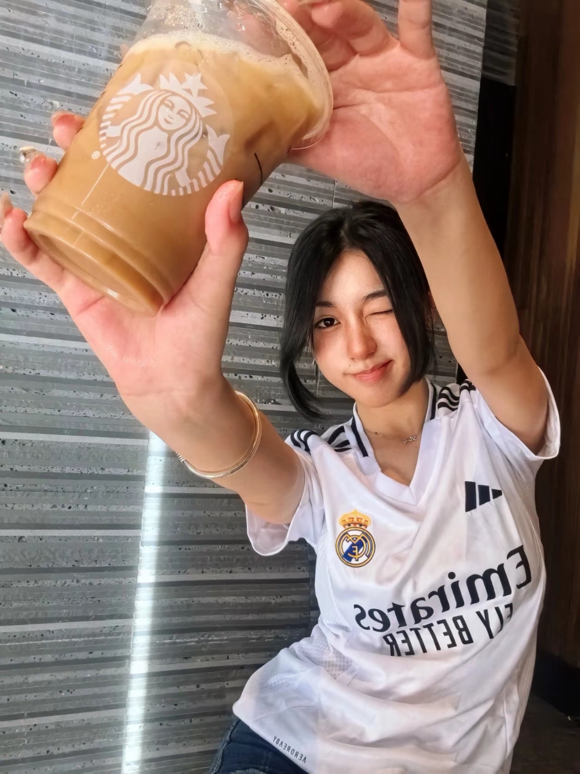 Adidas Real Madrid 2024/25 Home Jersey White - KR Sizing (Non Marking Ver.) 착용 스타일