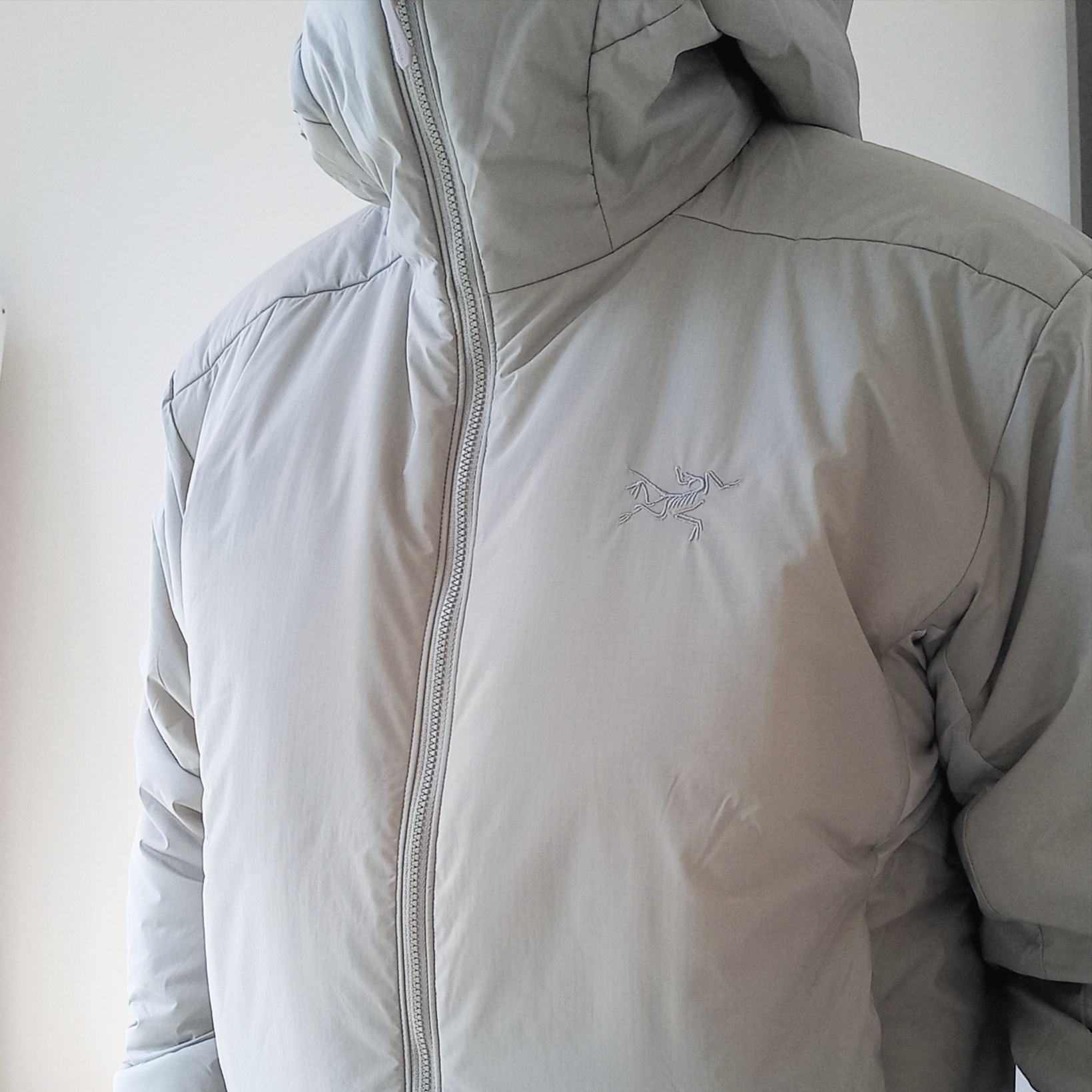 Arc'teryx Atom Heavyweight Hoody Rune, Arc'teryx Gore 5 Panel Cap Black 착용 스타일 - 4
