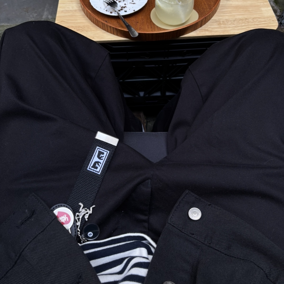 Obey Big Boy Web Belt Black, Arc'teryx Keyring Metal 착용 스타일