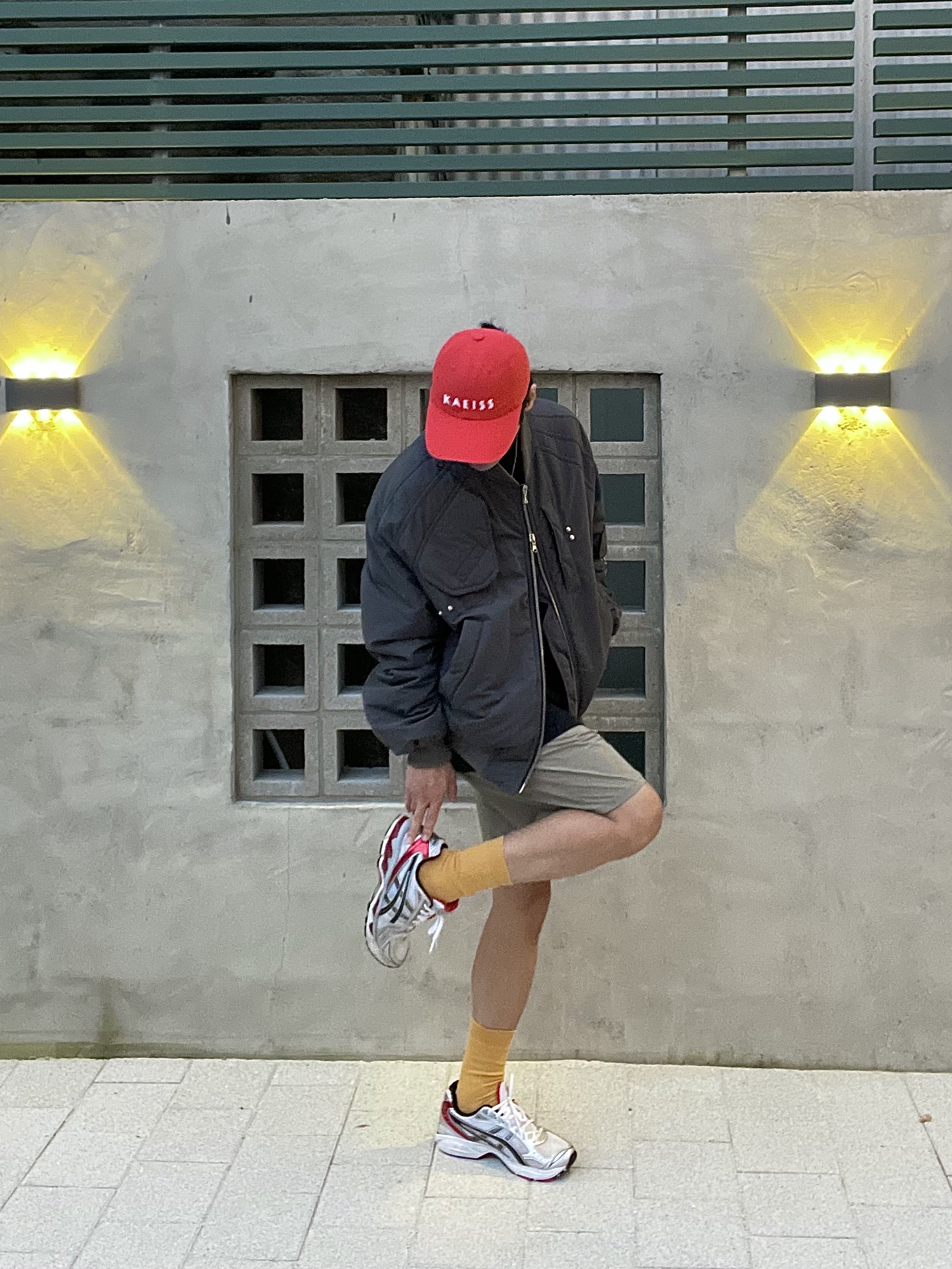 Undermycar Ababell Multi Flap Oversized Bomber Balsam Green - 22SS 착용 스타일 - 2